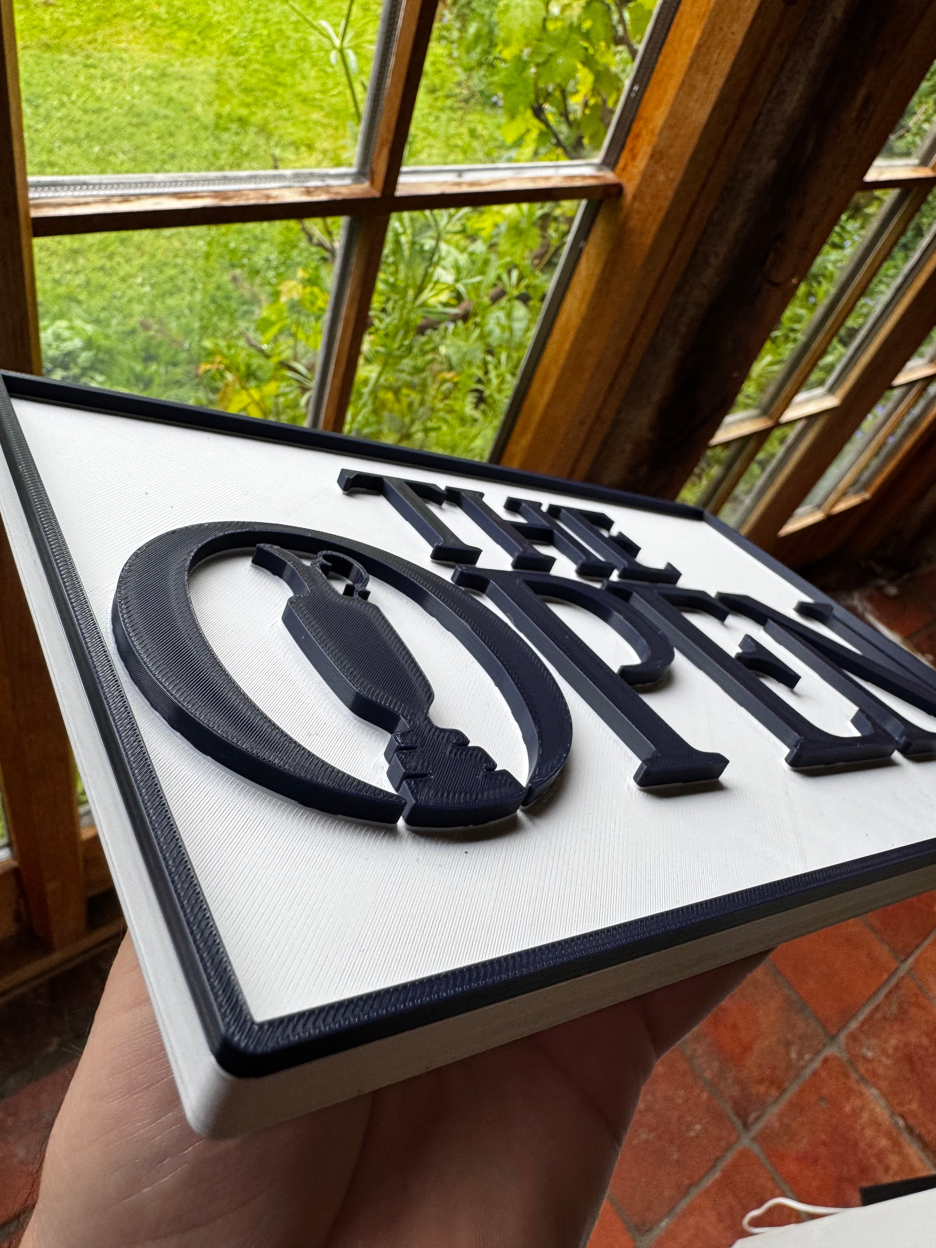 The Open Championship 3D Printed Golf Sign – Claret Jug Logo Plaque – Golf Wall & Display Décor – Brettin3D