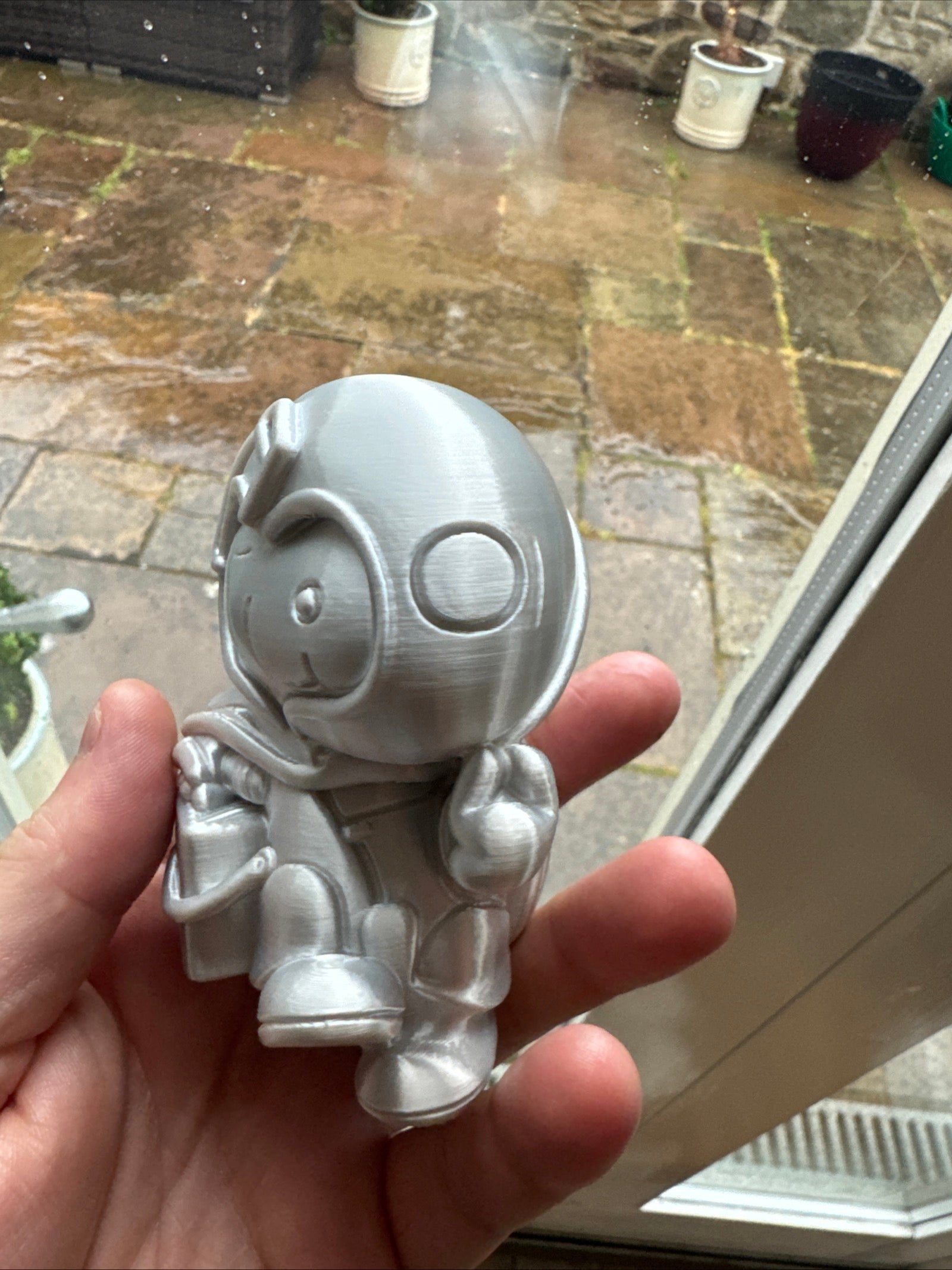 Snoopy OMEGA Astronaut 3D Printed Figure – Silver Moonwatch Inspired Snoopy Ornament – Space Collectible – Brettin3D