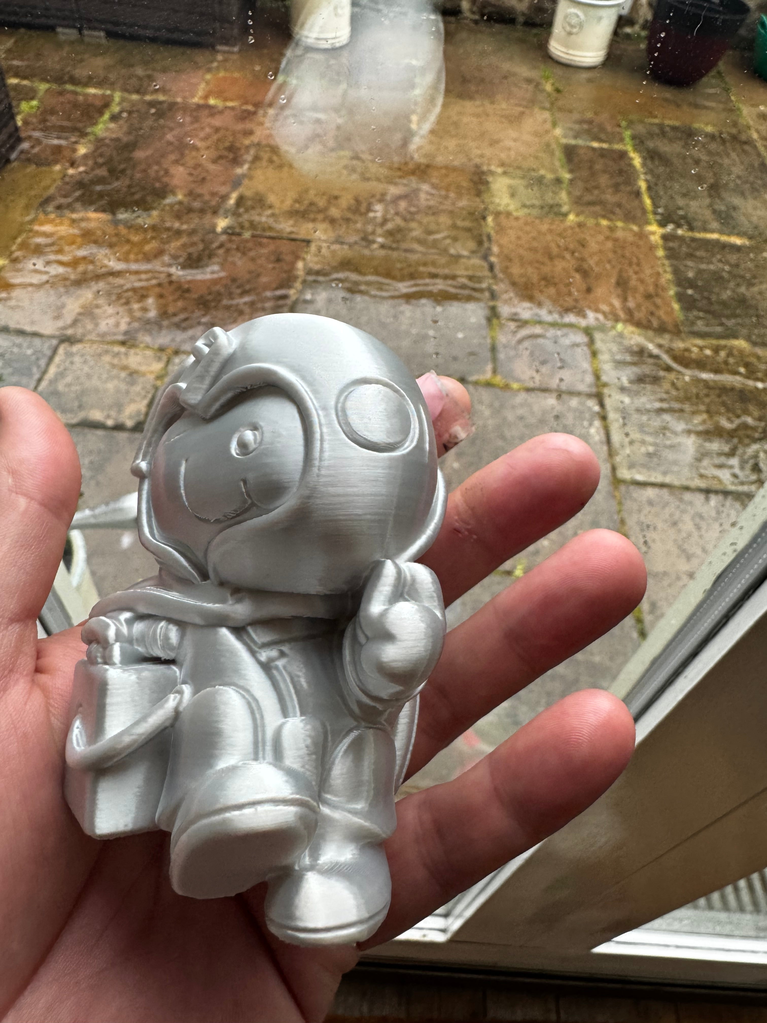 Snoopy OMEGA Astronaut 3D Printed Figure – Silver Moonwatch Inspired Snoopy Ornament – Space Collectible – Brettin3D