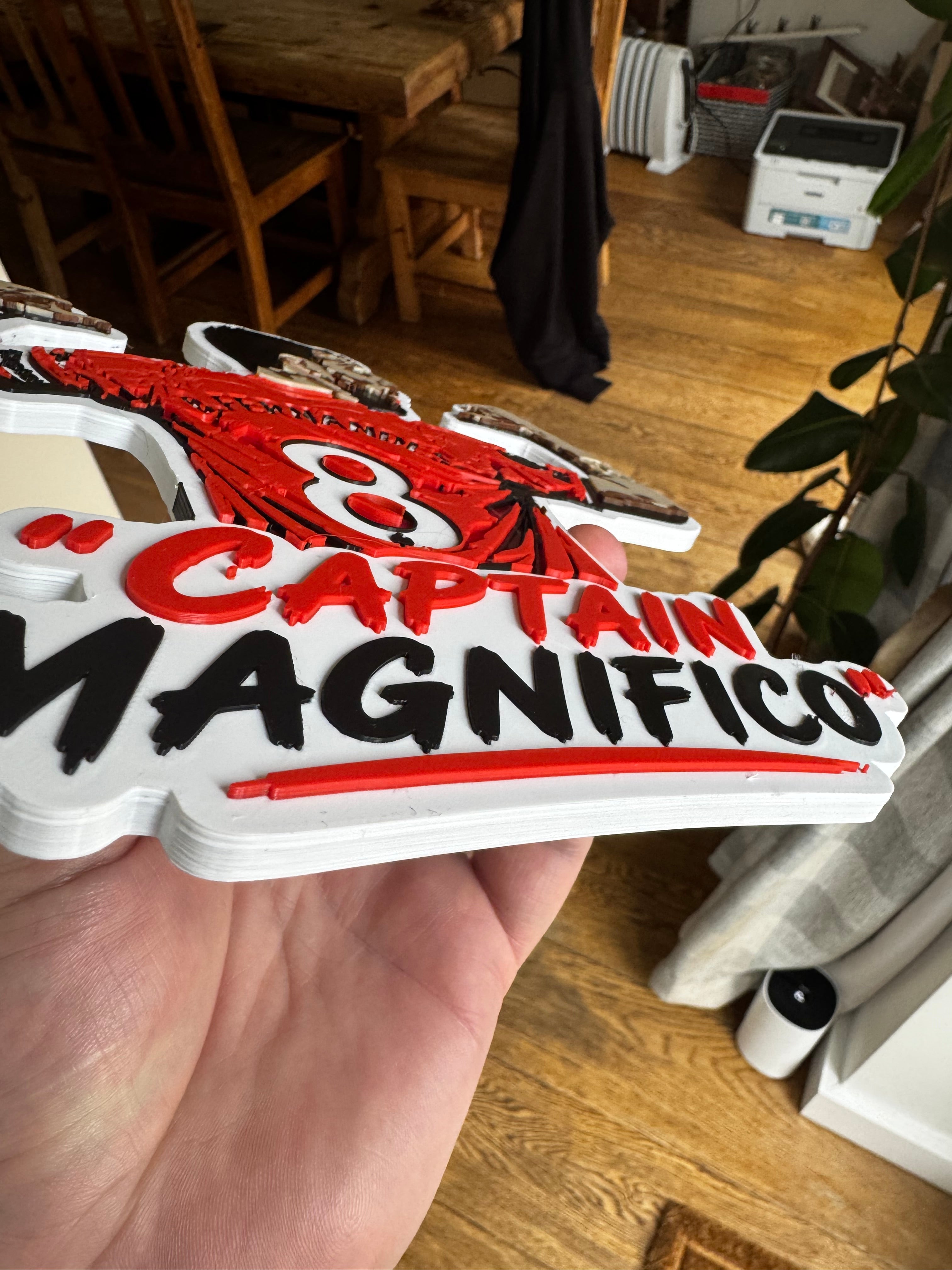 Bruno Fernandes #8 “Captain Magnifico” 3D Printed Manchester United Wall Plaque – Football Display – Brettin3D