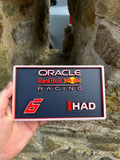 Isack Hadjar #6 Oracle Red Bull Racing F1 3D Printed Driver Plaque – Formula 1 Motorsport Display – Brettin3D