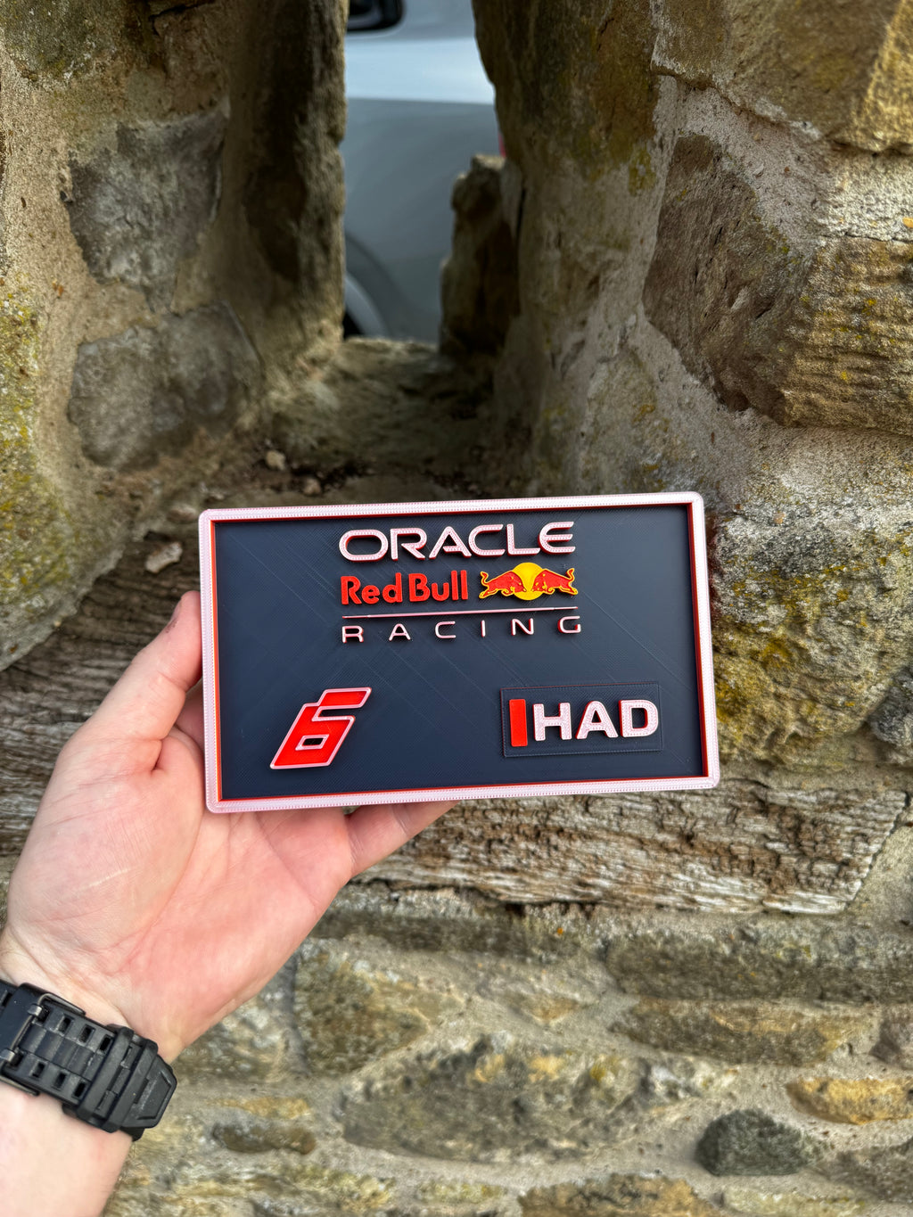 Isack Hadjar #6 Oracle Red Bull Racing F1 3D Printed Driver Plaque – Formula 1 Motorsport Display – Brettin3D