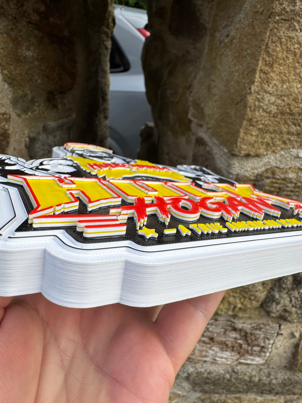 Hulk Hogan 3D Wall Sign – Wrestling Legend Display Plaque