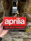 Aprilia Racing 3D Wall Sign – Motorcycle Garage Plaque