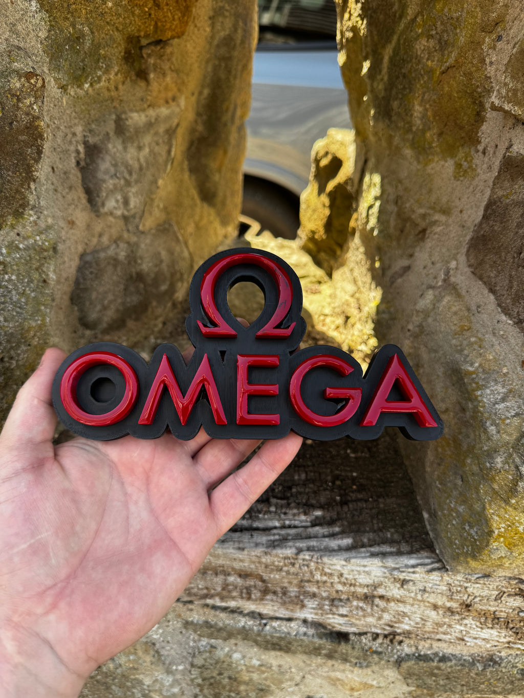 Omega 3D Logo Wall Sign – Luxury Watch Display Plaque