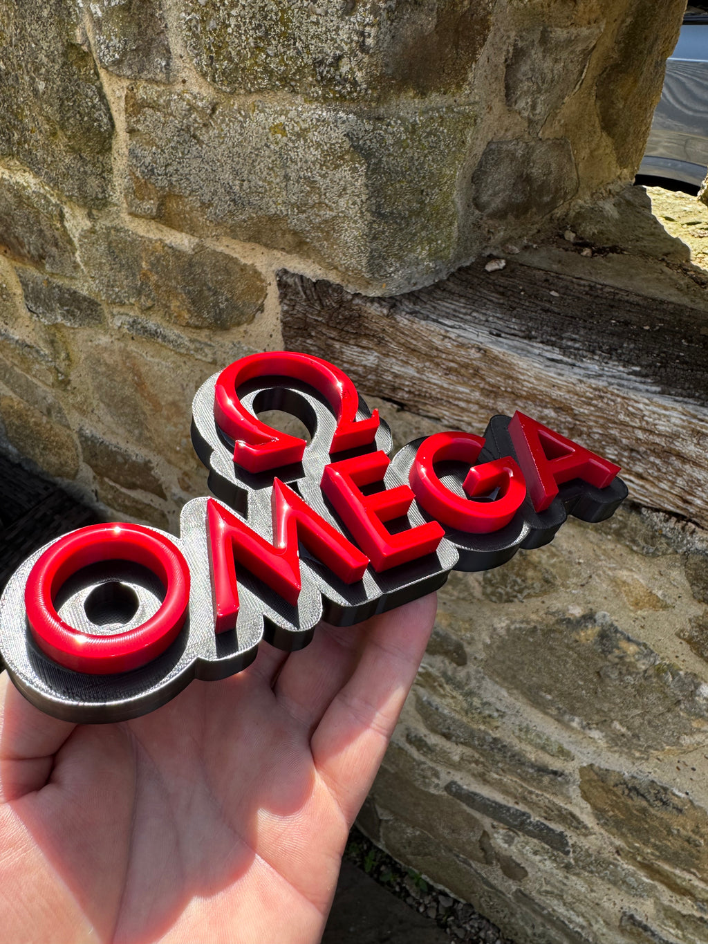 Omega 3D Logo Wall Sign – Luxury Watch Display Plaque