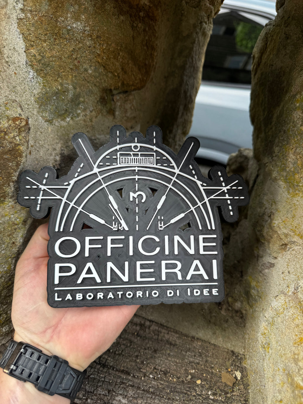 Officine Panerai Inspired 3D Printed Wall Plaque
