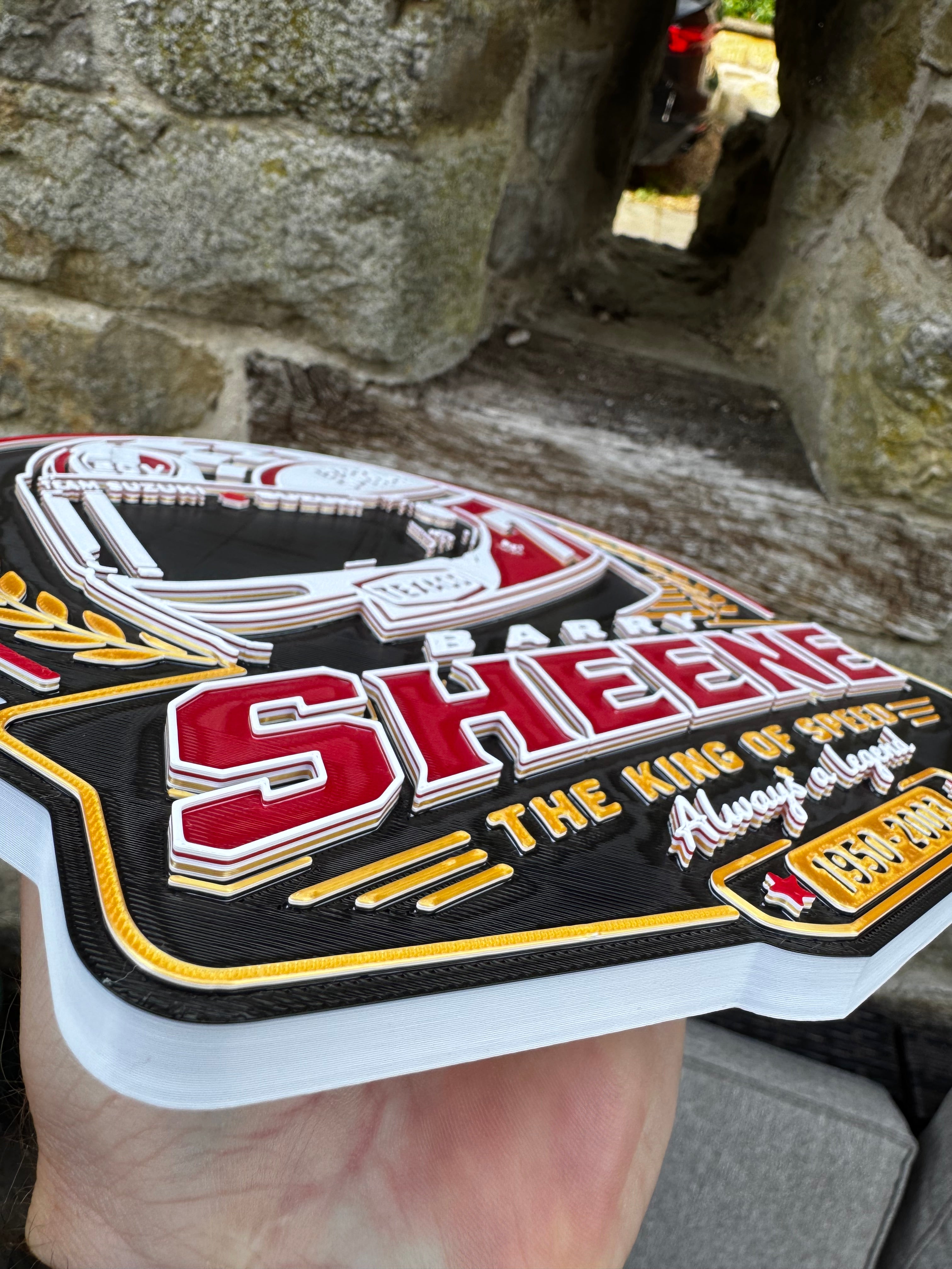 Barry Sheene – The King of Speed 3D Wall Plaque