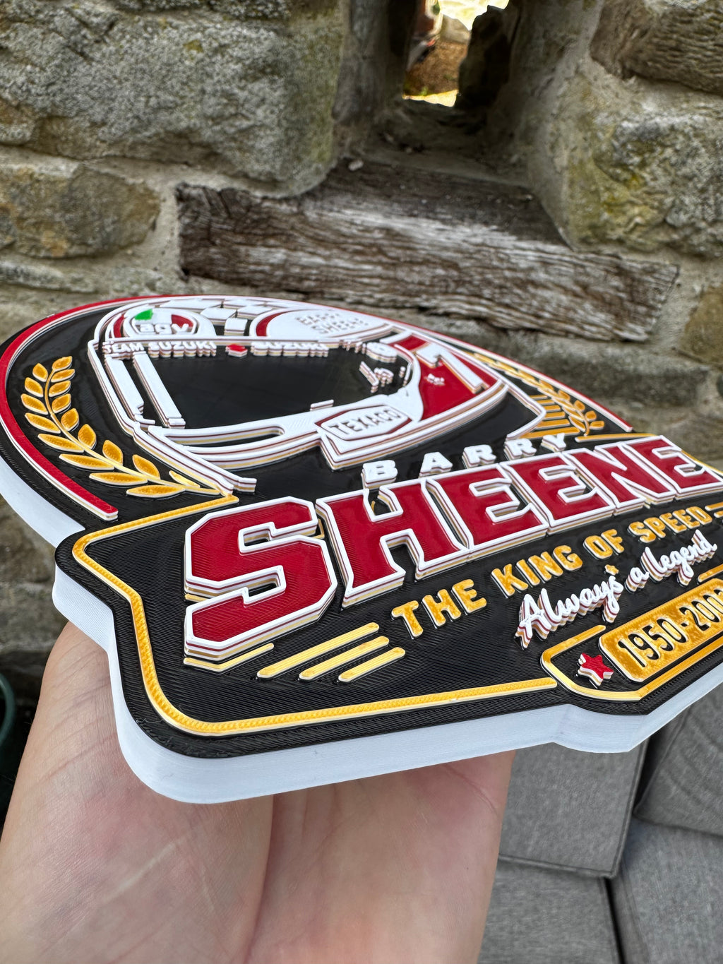 Barry Sheene – The King of Speed 3D Wall Plaque