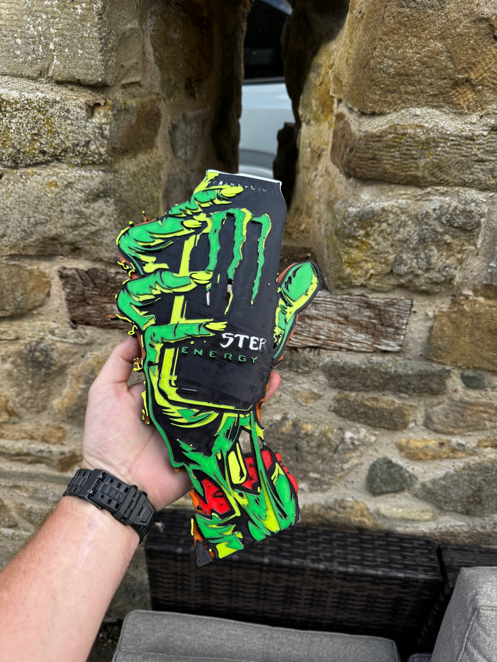 Valentino Rossi Monster Energy 3D Motorcycle Wall Plaque