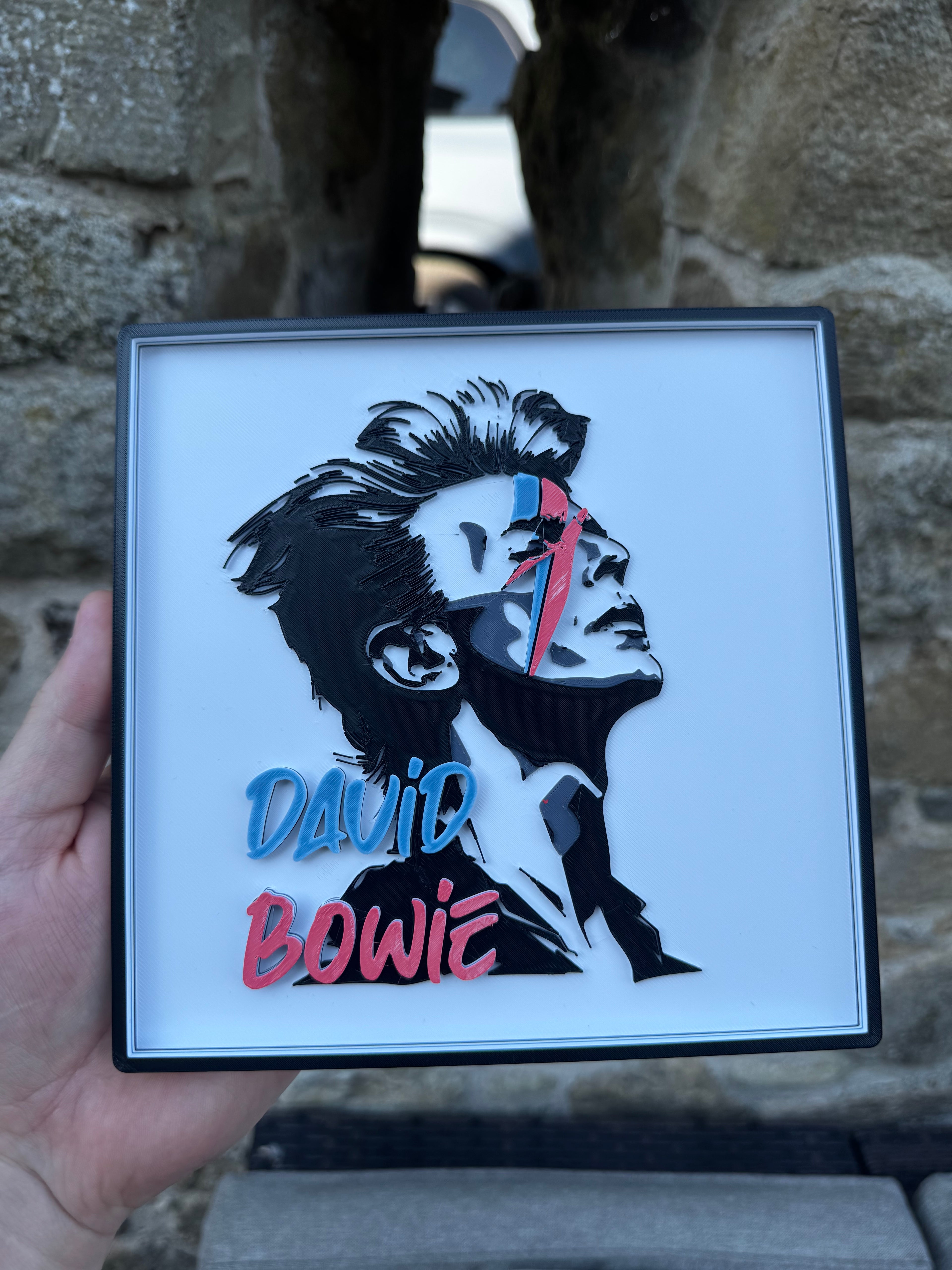 David Bowie Aladdin Sane 3D Wall Plaque
