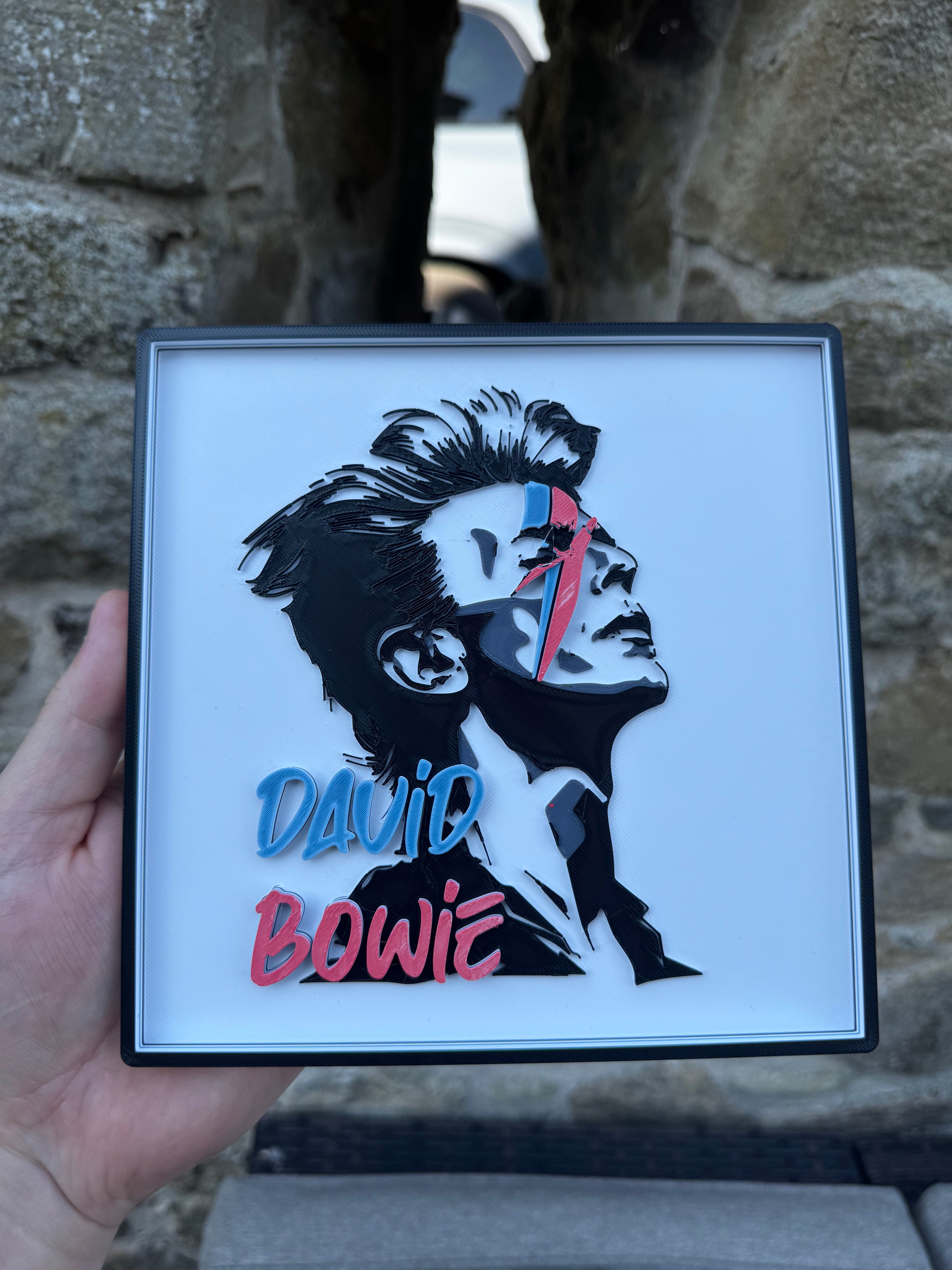 David Bowie Aladdin Sane 3D Wall Plaque