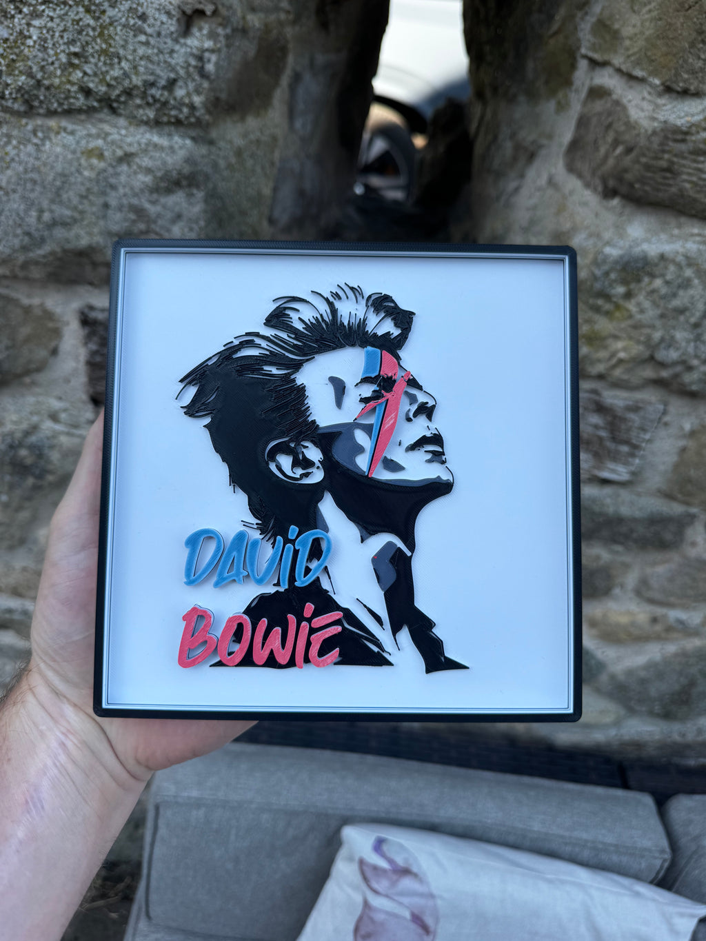 David Bowie Aladdin Sane 3D Wall Plaque
