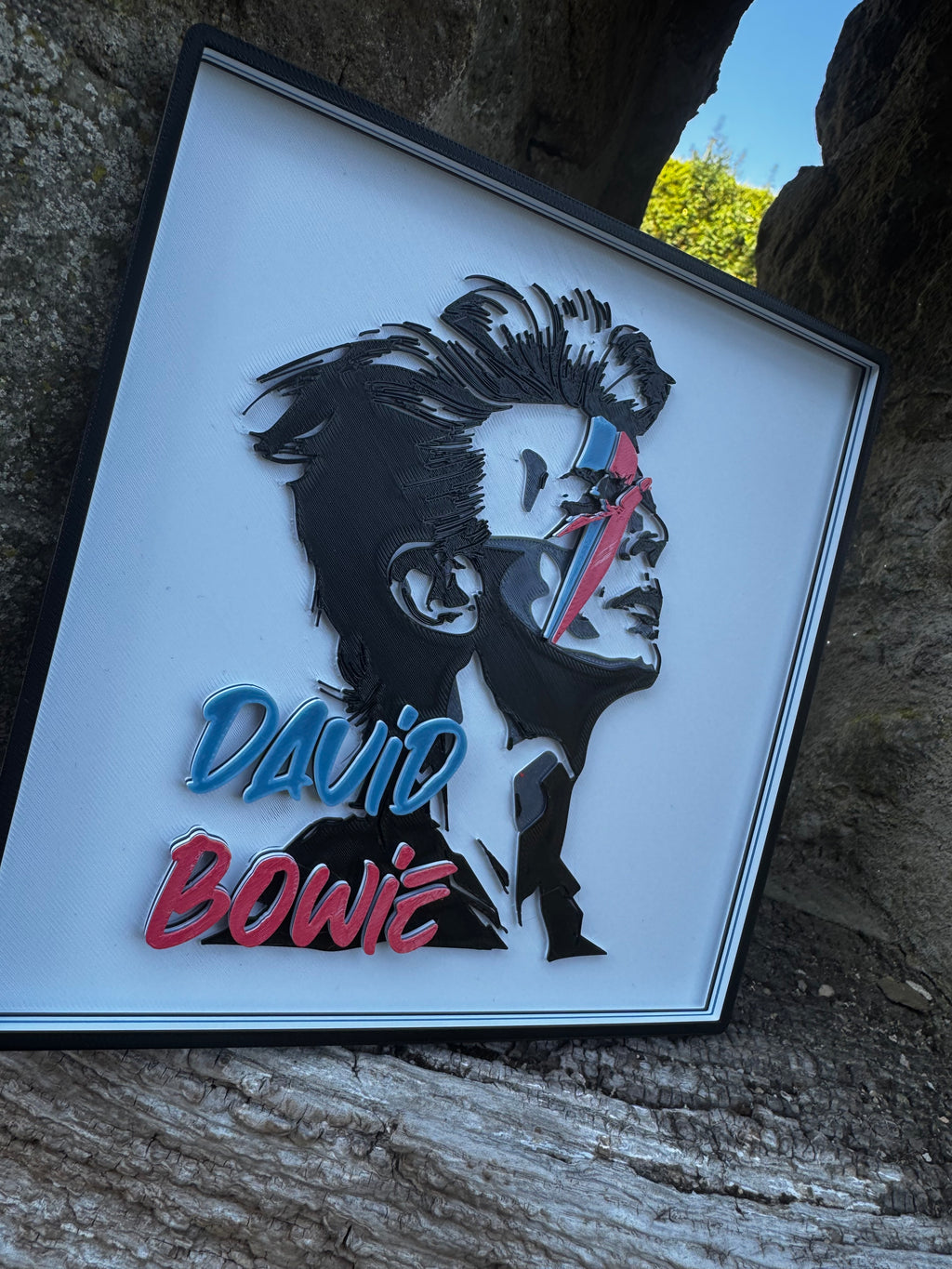 David Bowie Aladdin Sane 3D Wall Plaque
