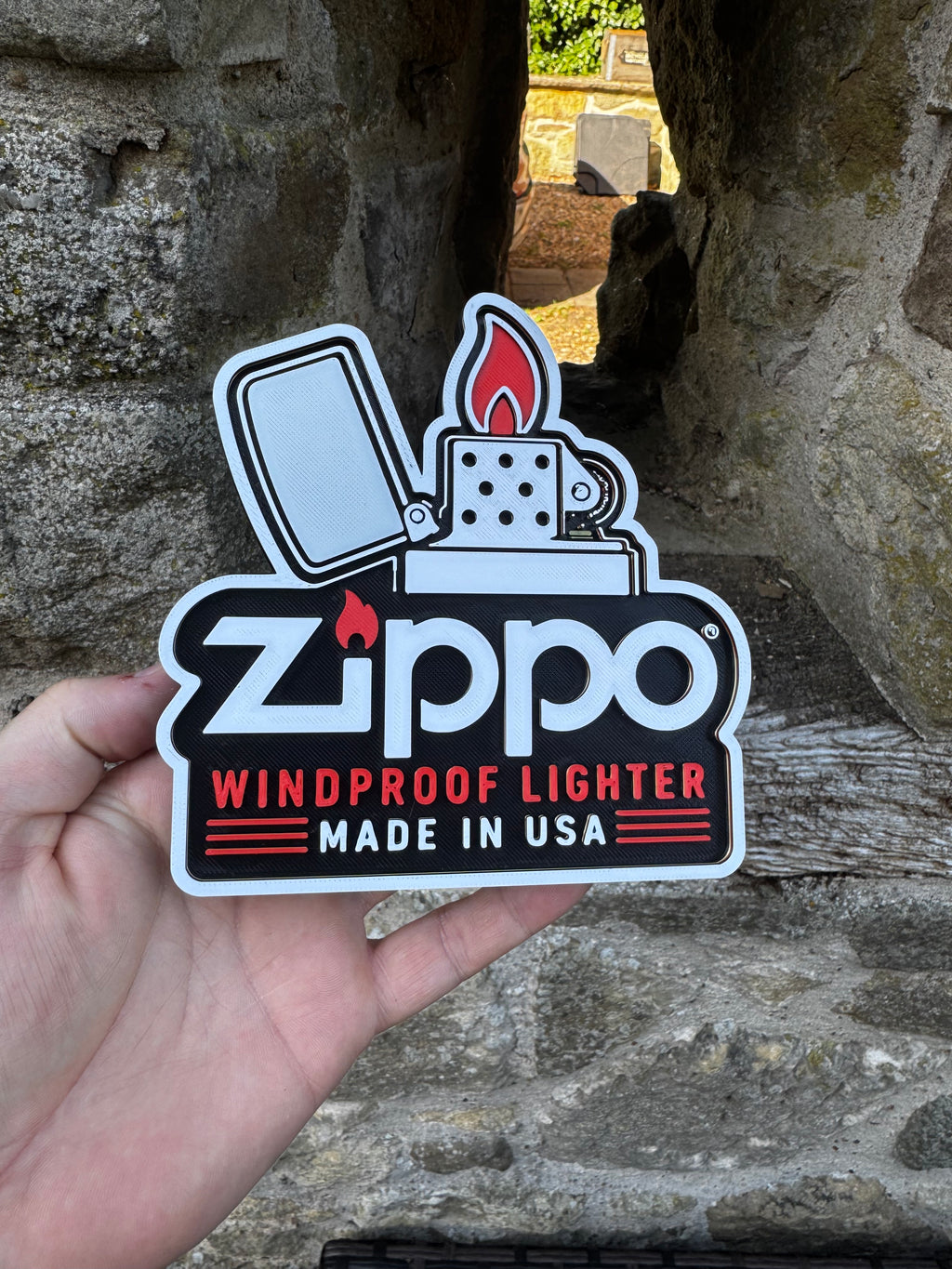 Zippo Windproof Lighter 3D Wall Plaque