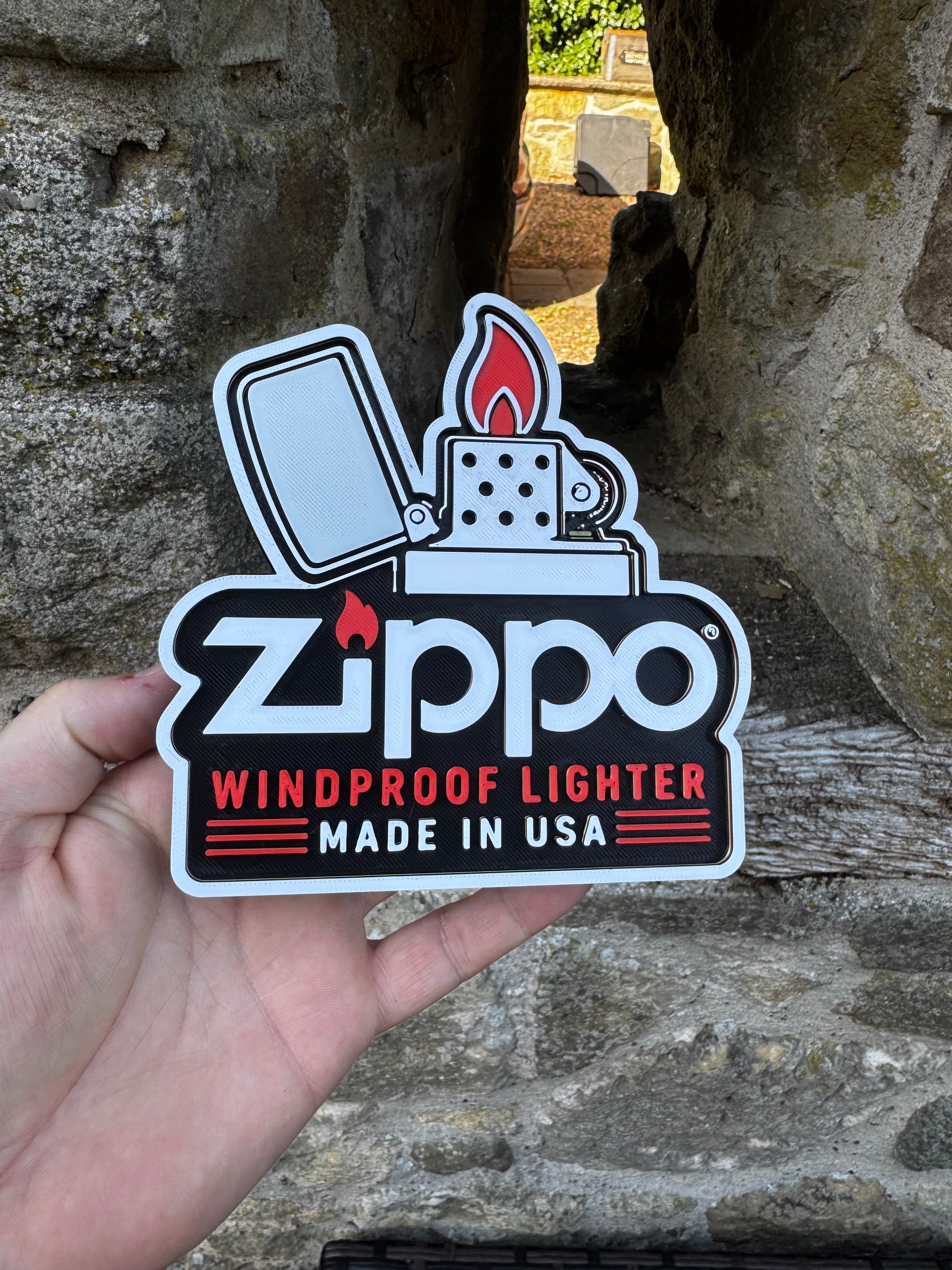 Zippo Windproof Lighter 3D Wall Plaque