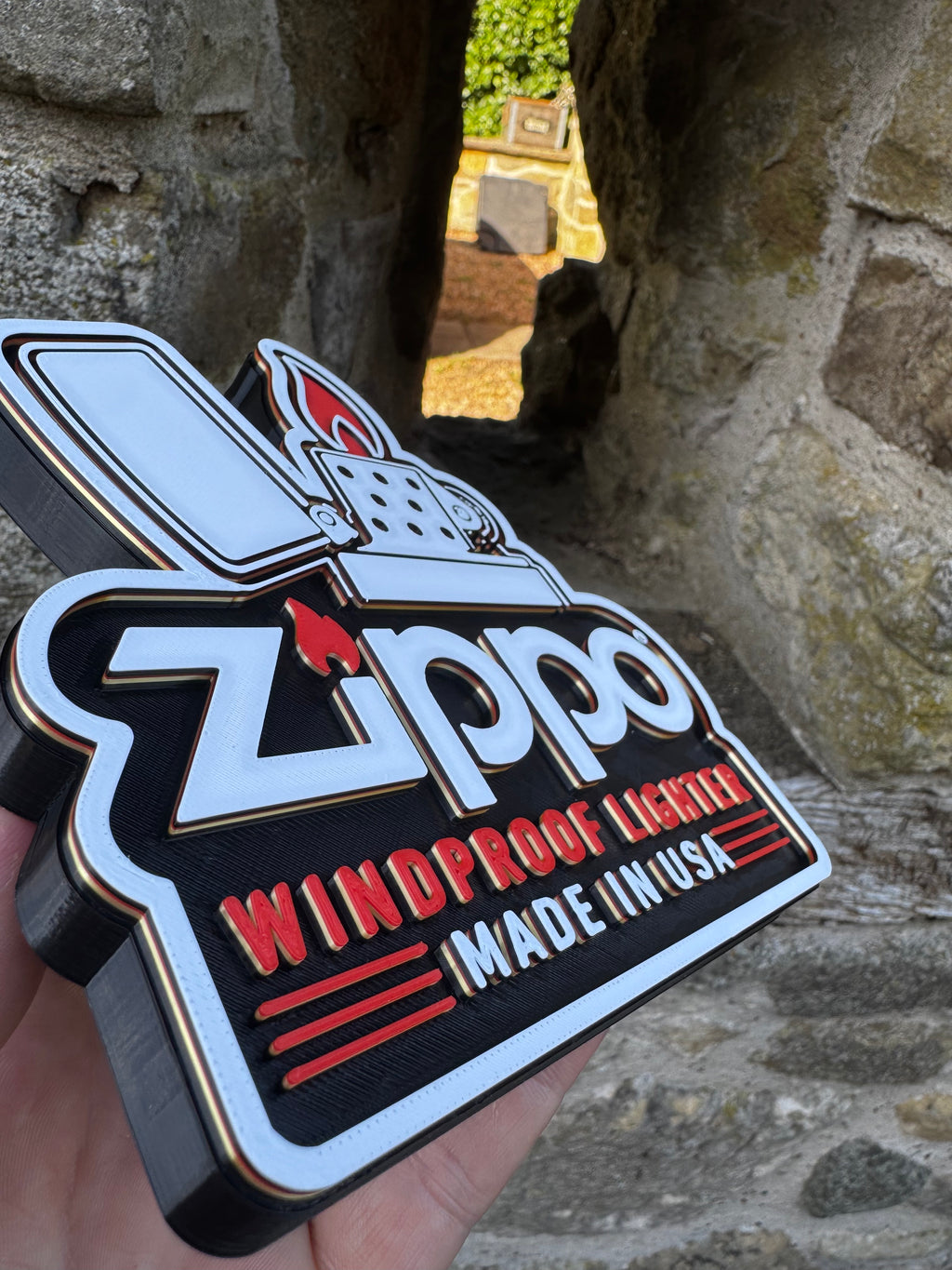 Zippo Windproof Lighter 3D Wall Plaque