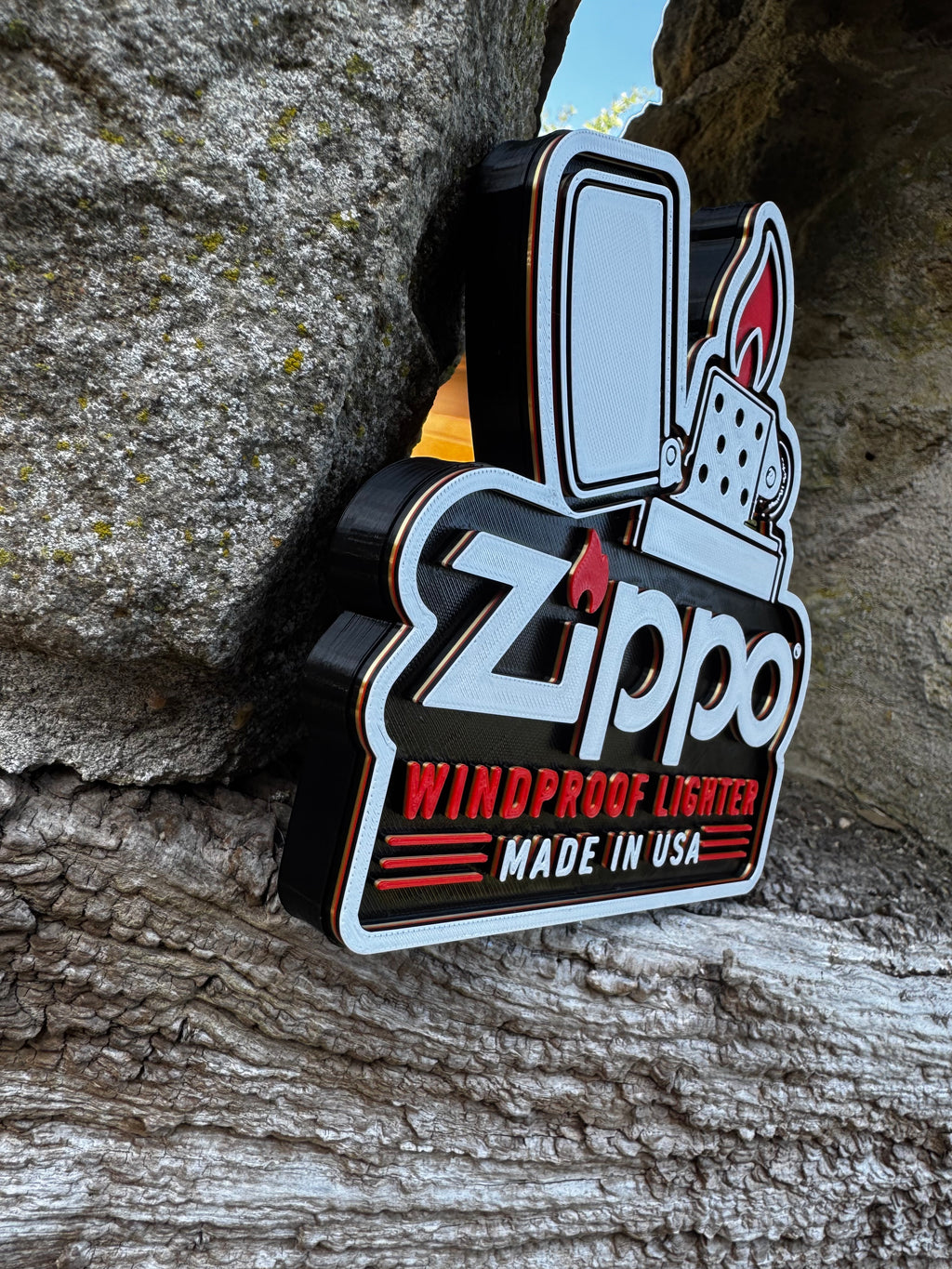 Zippo Windproof Lighter 3D Wall Plaque