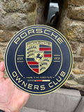 Porsche Owners Club 3D Layered Wall Plaque – Premium Garage