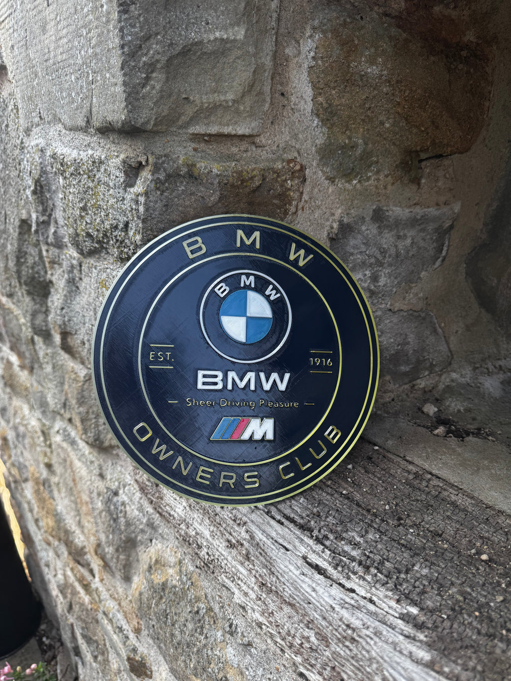 BMW M Owners Club 3D Layered Wall Art Plaque