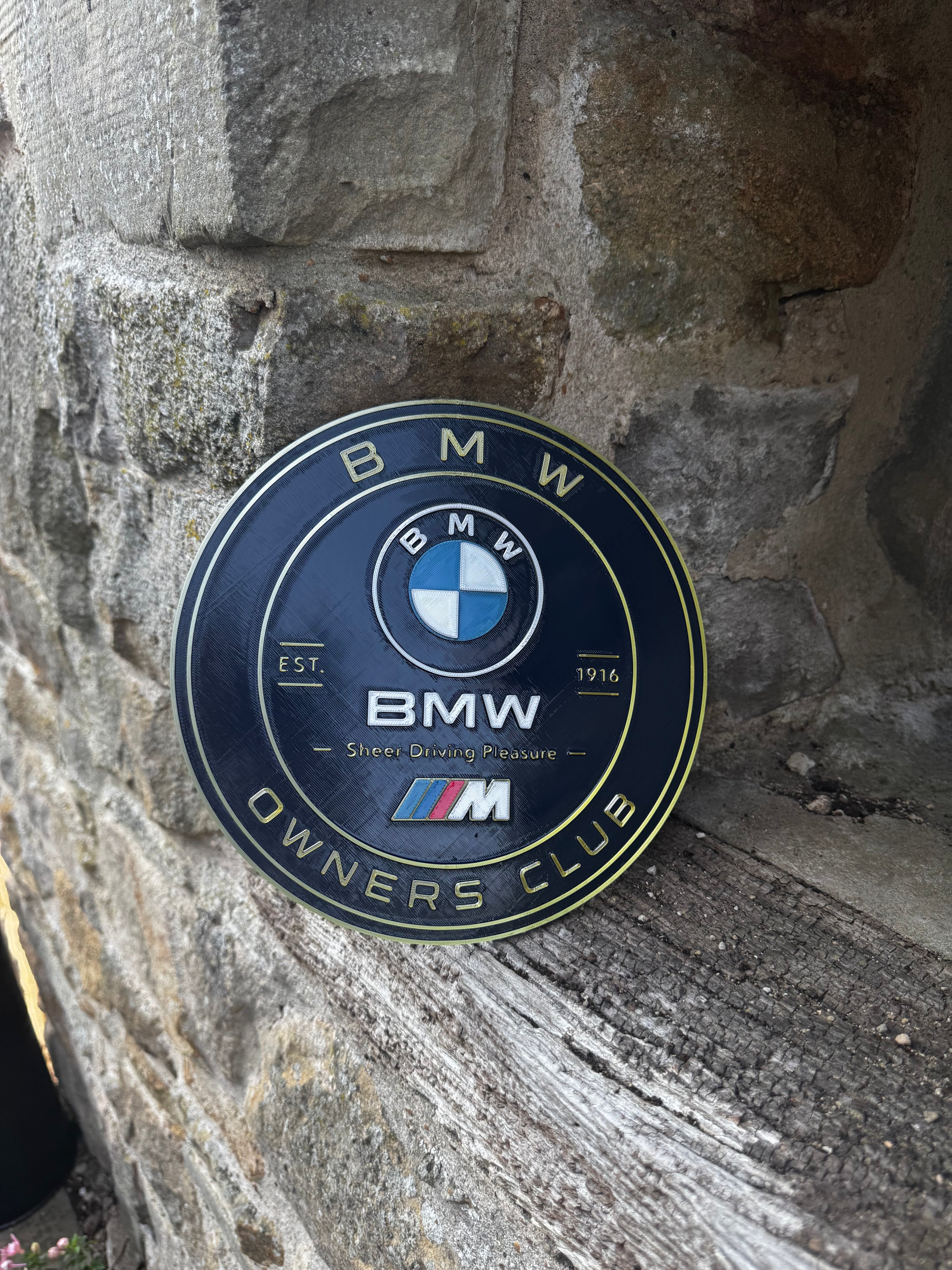 BMW M Owners Club 3D Wall Plaque