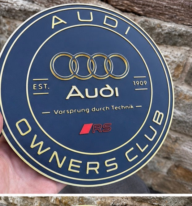 Audi RS Owners Club 3D Wall Plaque