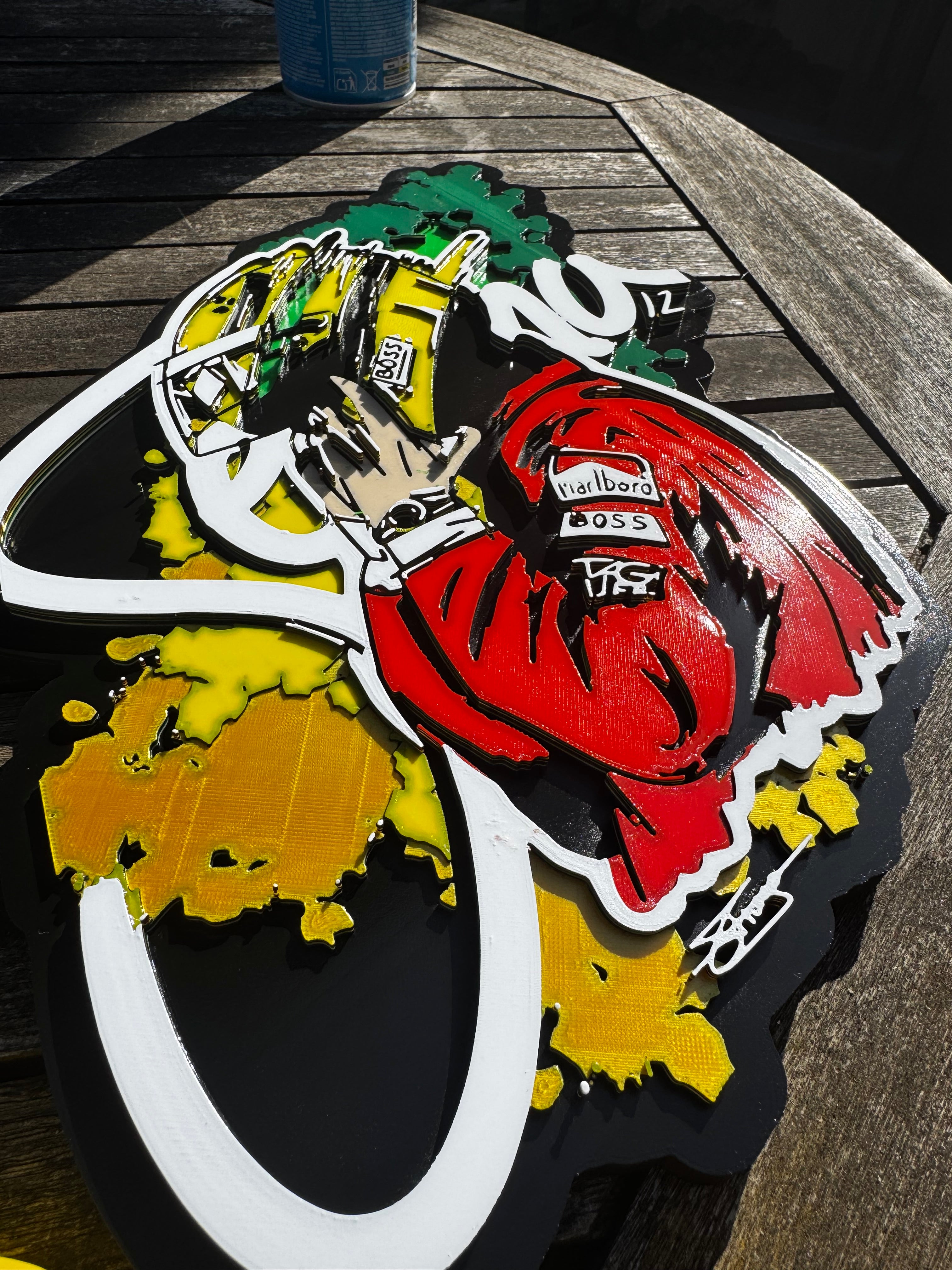 Limited Edition Ayrton Senna 3D Wall Plaque – 40cm