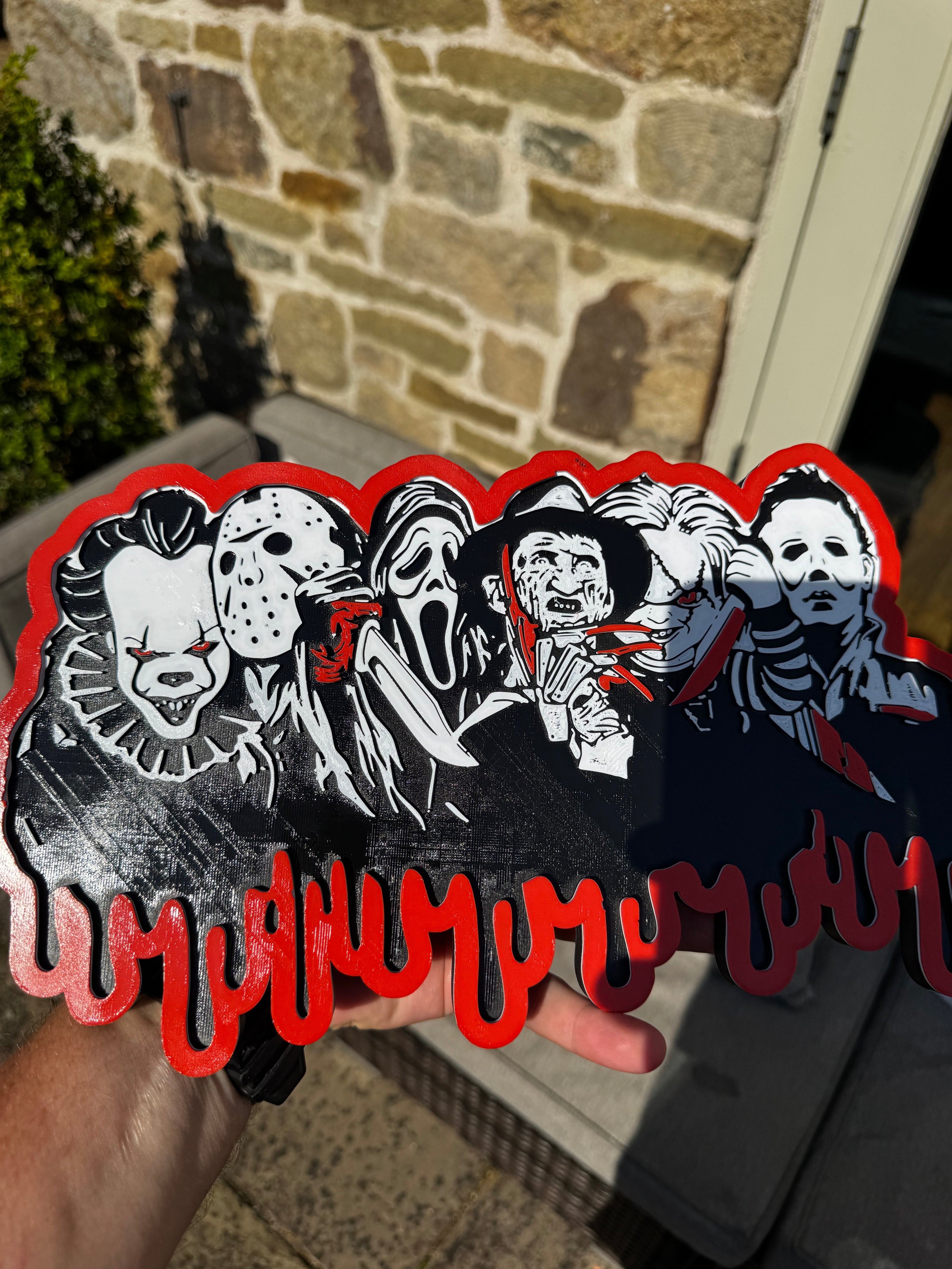 Horror Icons 3D Wall Plaque