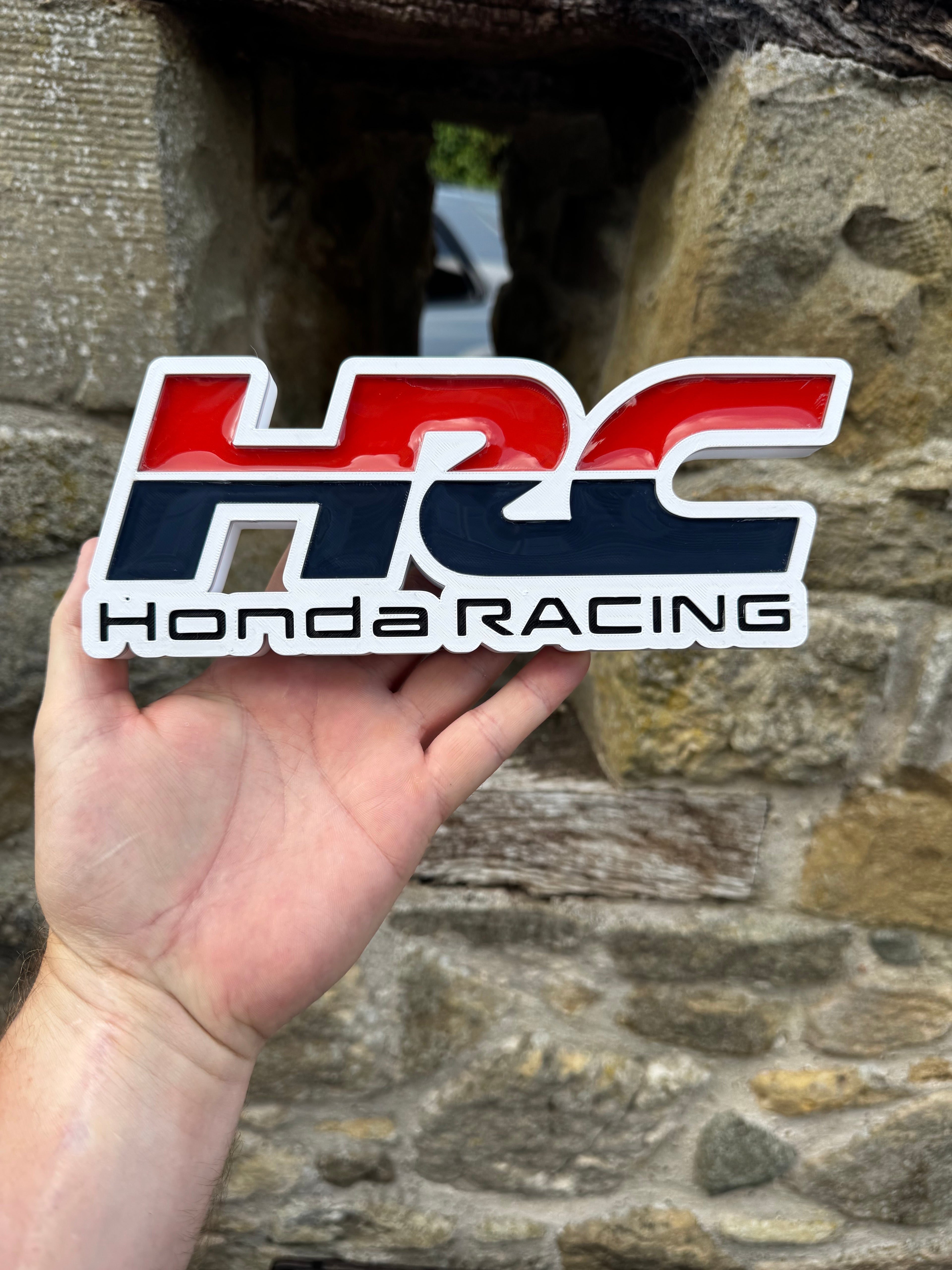 HRC Honda Racing 3D Logo Wall Plaque