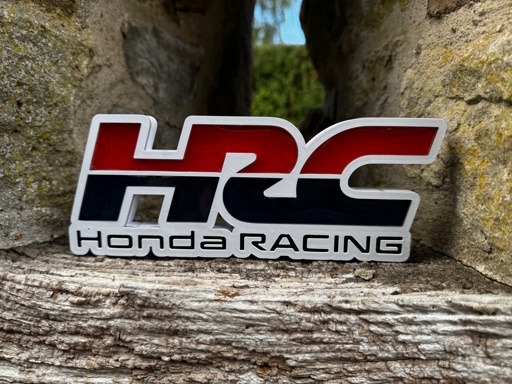 HRC Honda Racing 3D Logo Wall Plaque