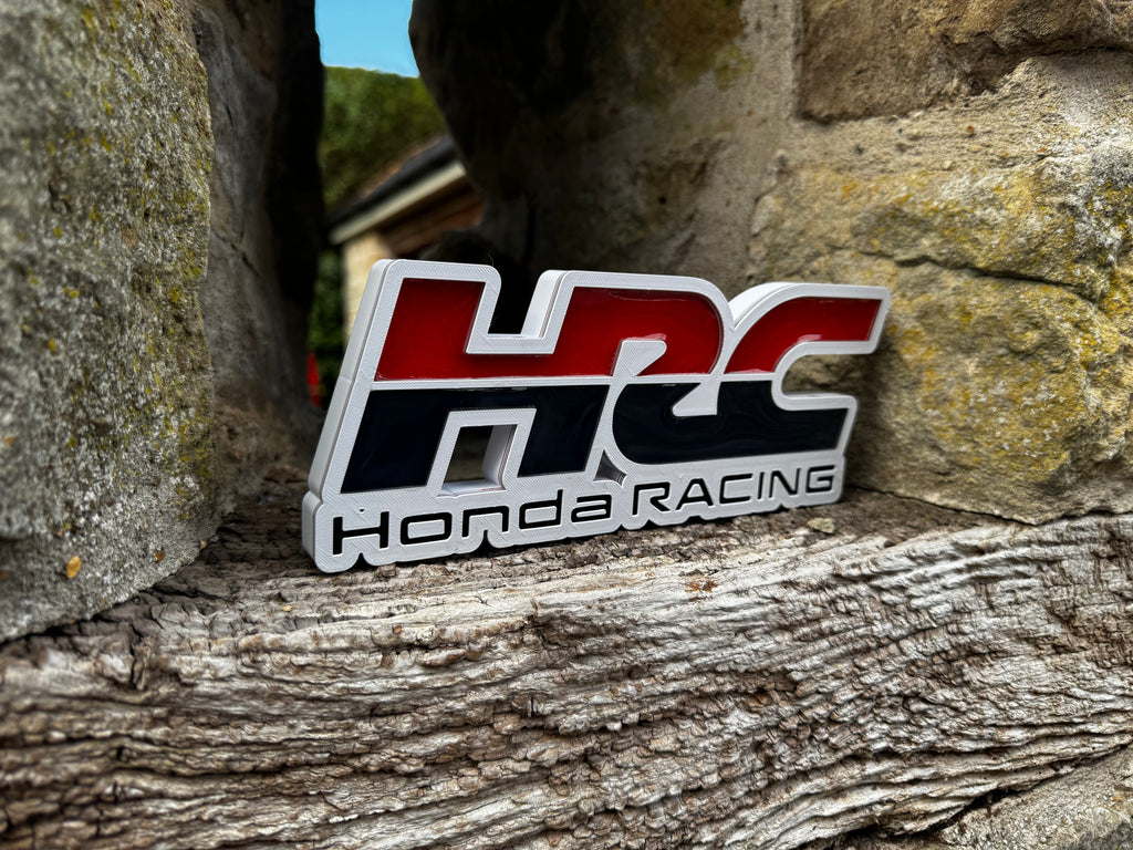 HRC Honda Racing 3D Logo Wall Plaque