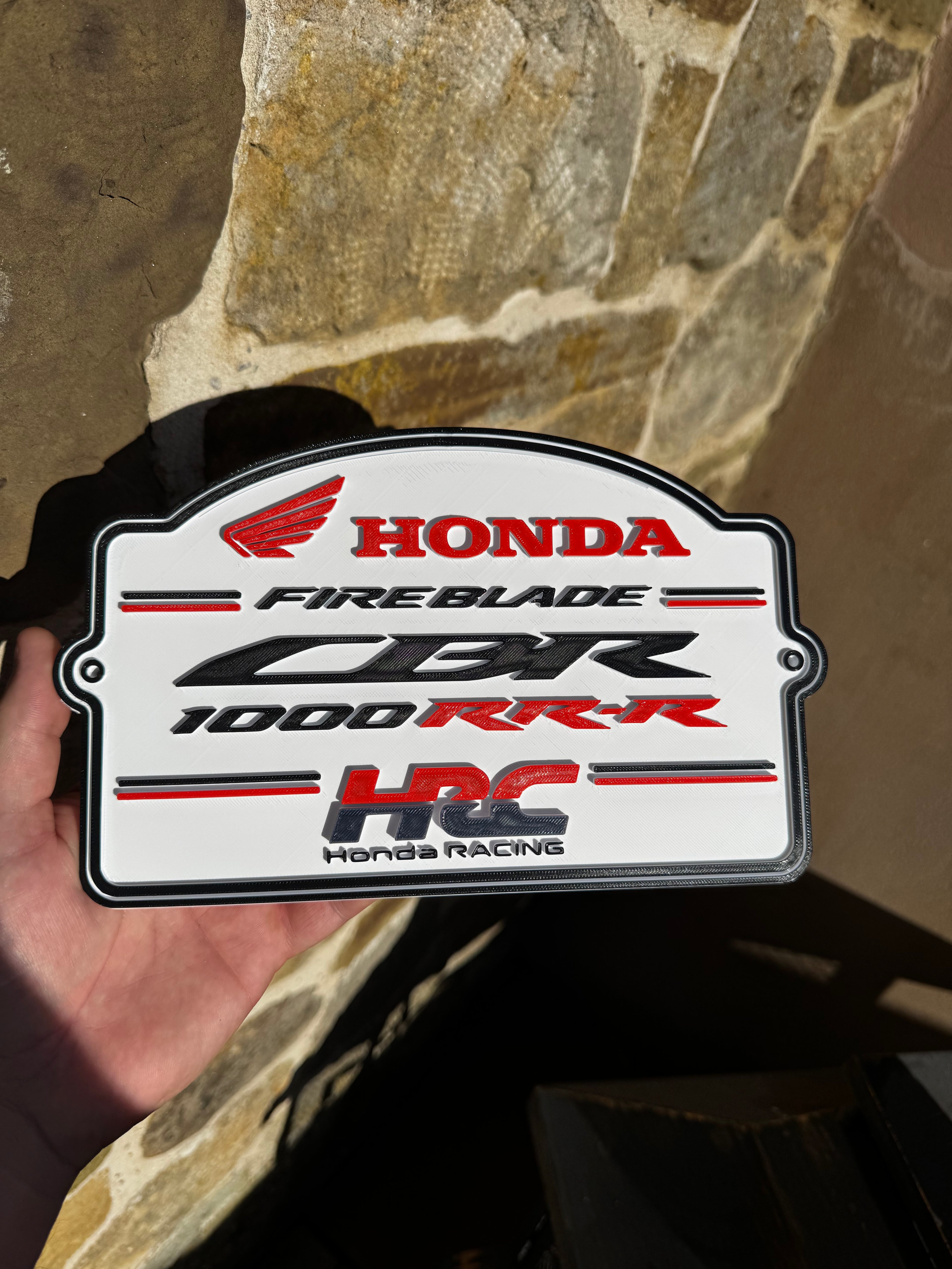 Honda Fireblade CBR1000RR-R HRC 3D Wall Plaque