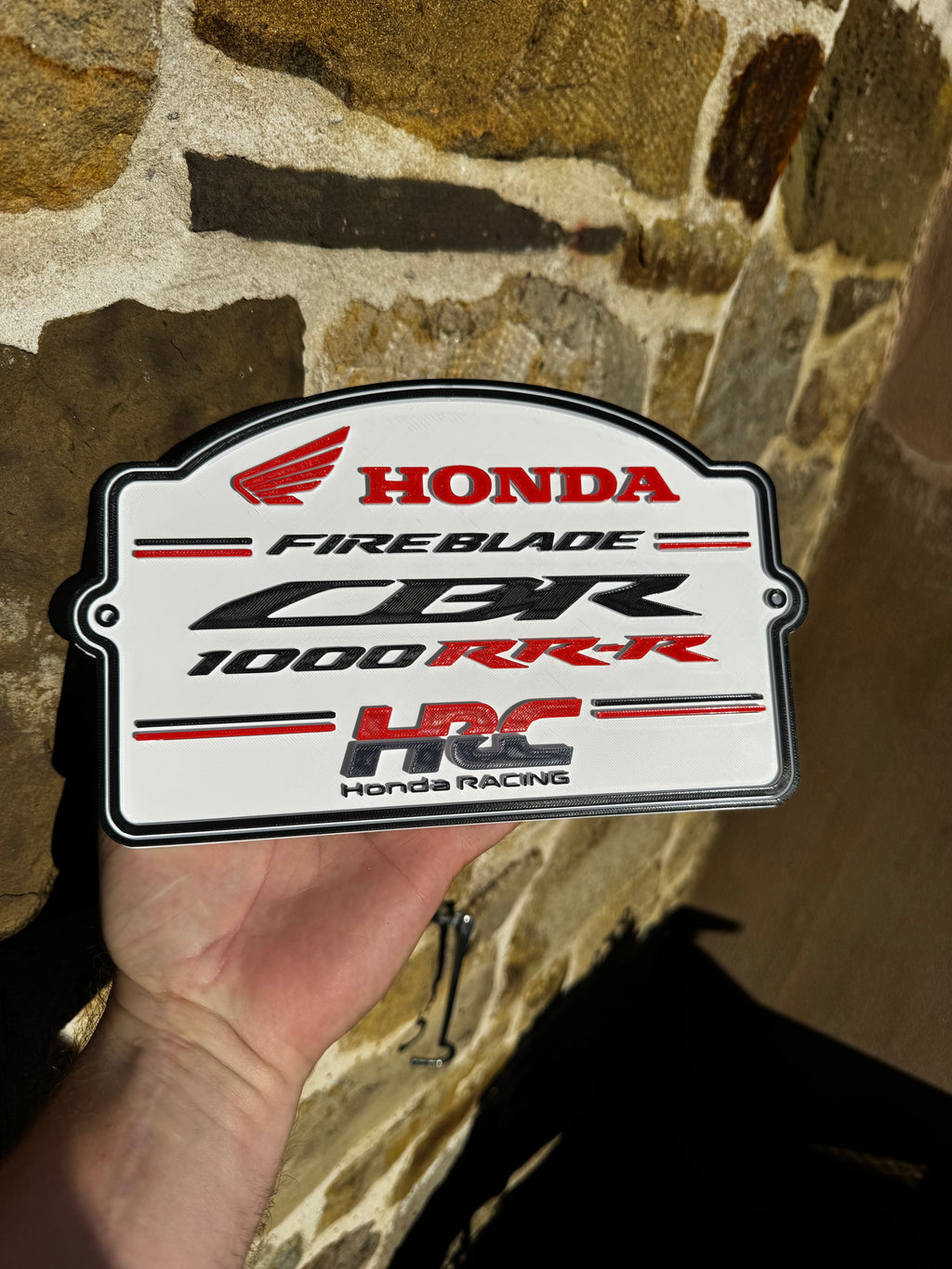 Honda Fireblade CBR1000RR-R HRC 3D Wall Plaque