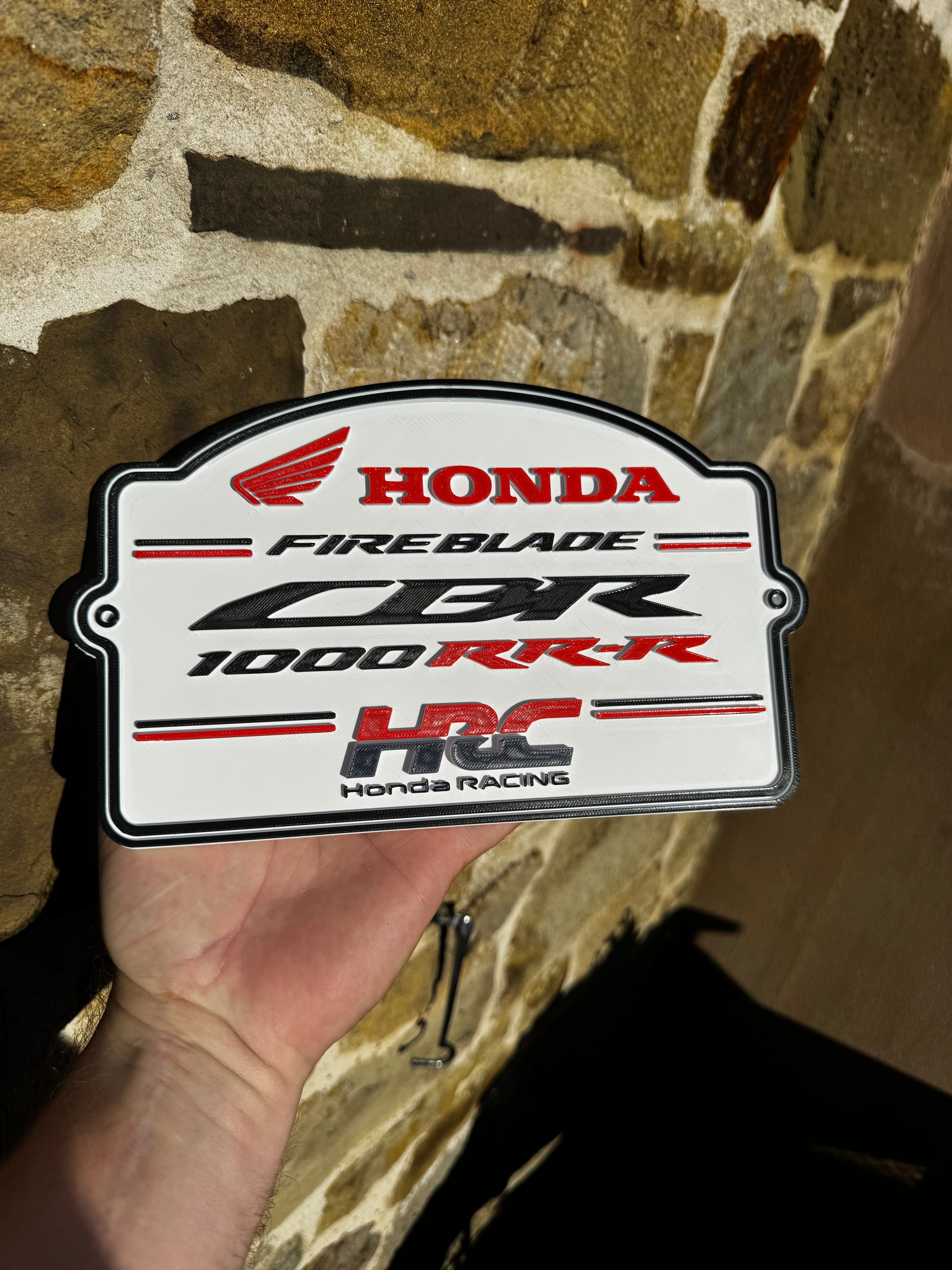 Honda Fireblade CBR1000RR-R HRC 3D Wall Plaque