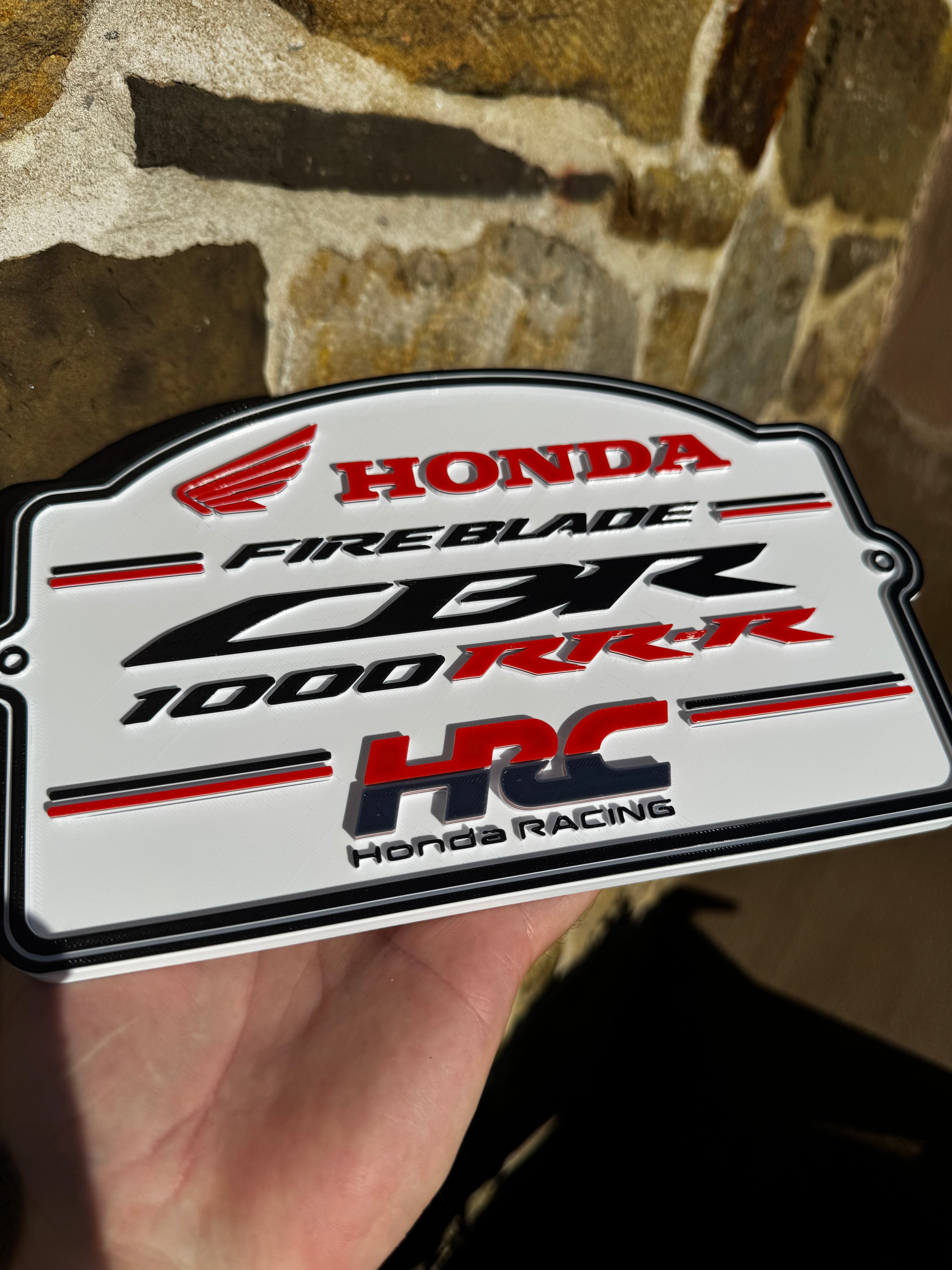 Honda Fireblade CBR1000RR-R HRC 3D Wall Plaque