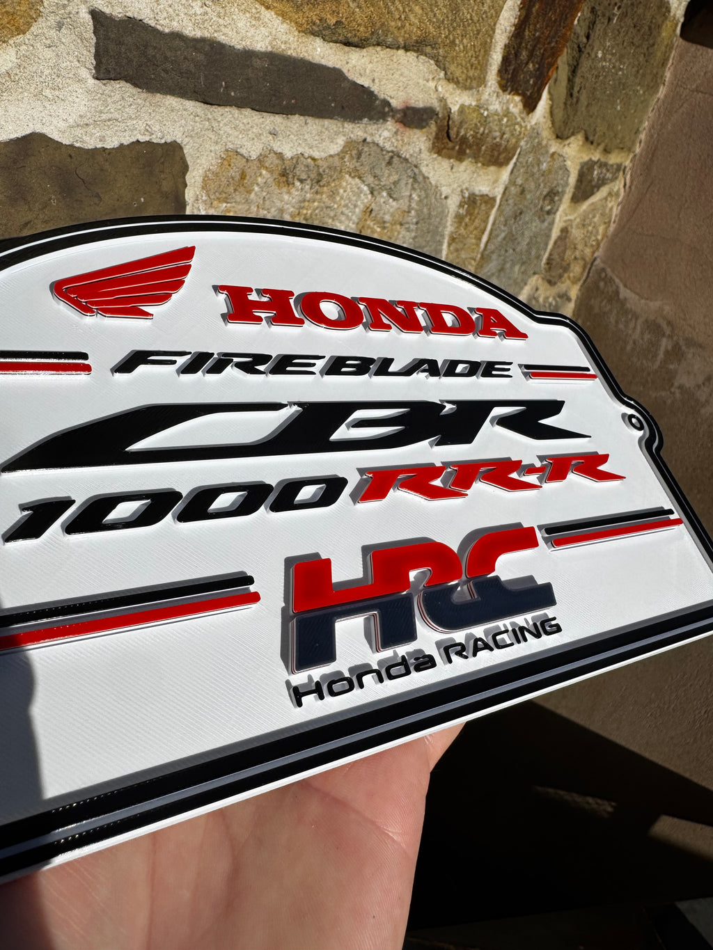 Honda Fireblade CBR1000RR-R HRC 3D Wall Plaque