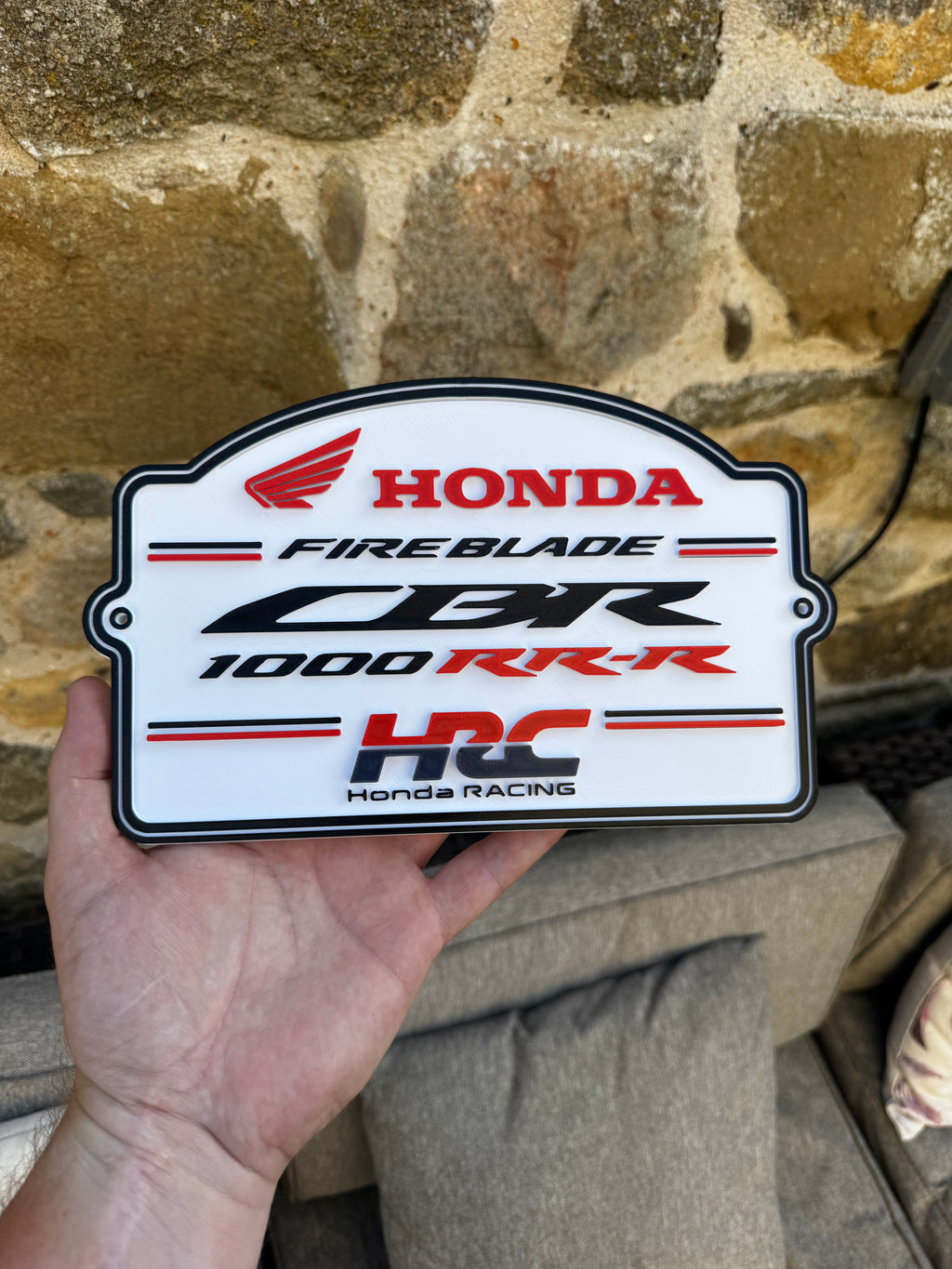 Honda Fireblade CBR1000RR-R HRC 3D Wall Plaque