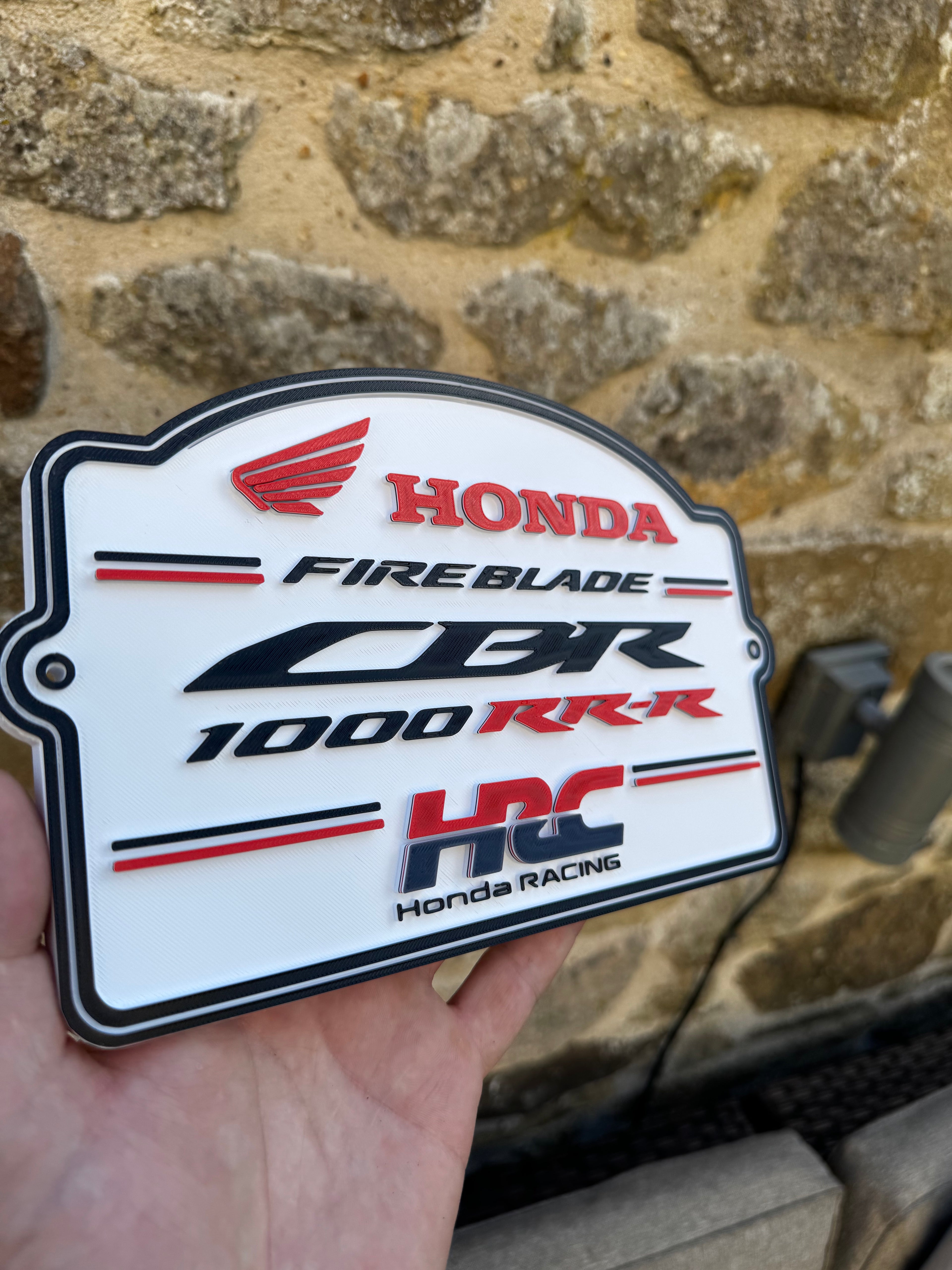 Honda Fireblade CBR1000RR-R HRC 3D Wall Plaque