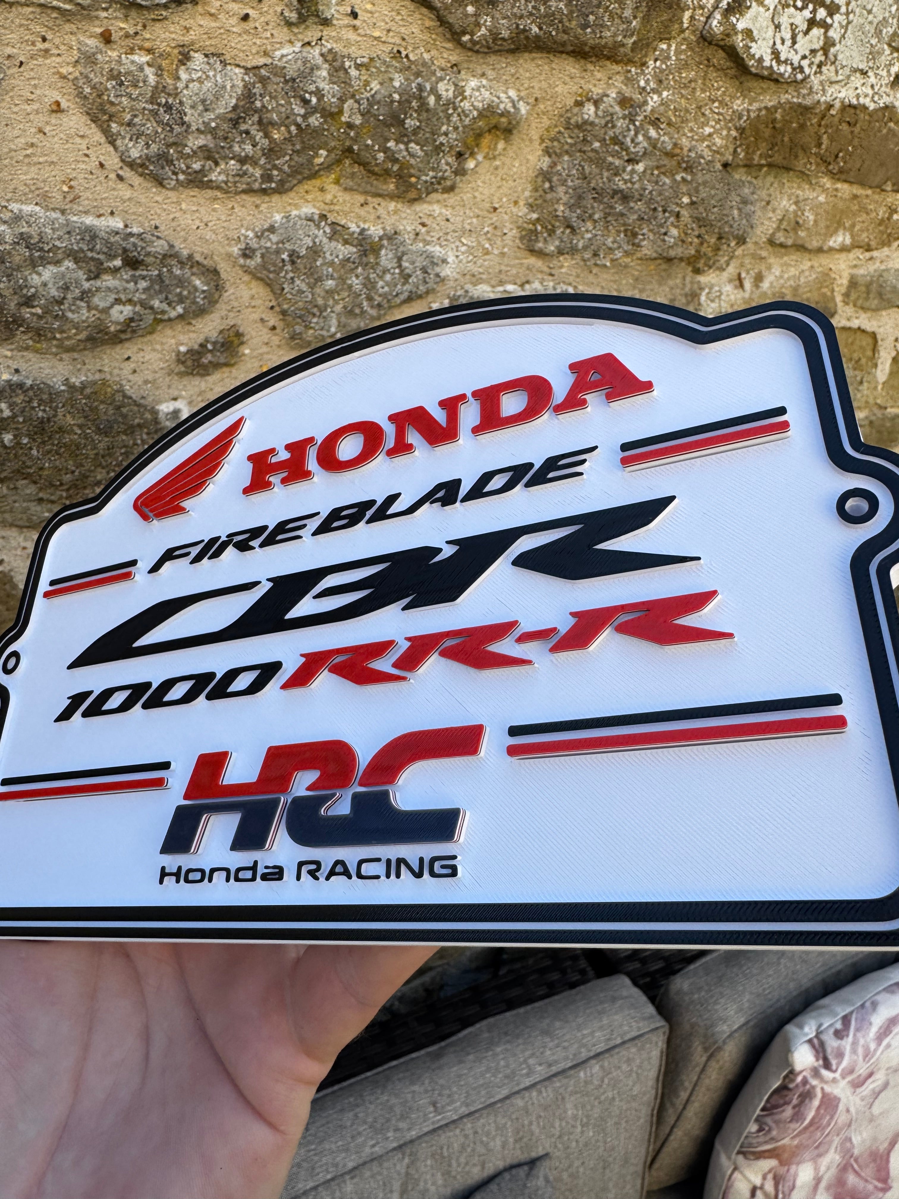 Honda Fireblade CBR1000RR-R HRC 3D Wall Plaque
