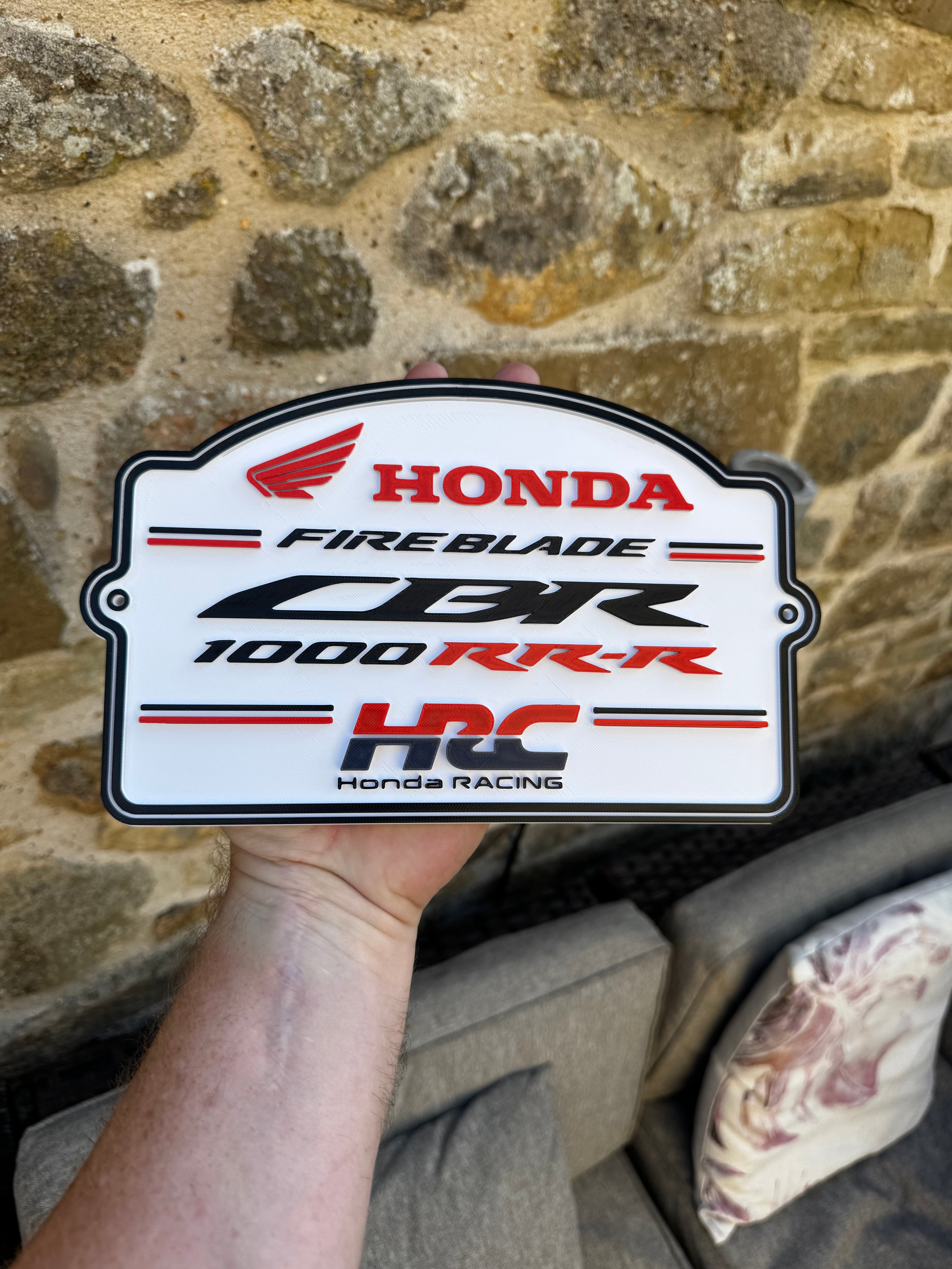 Honda Fireblade CBR1000RR-R HRC 3D Wall Plaque