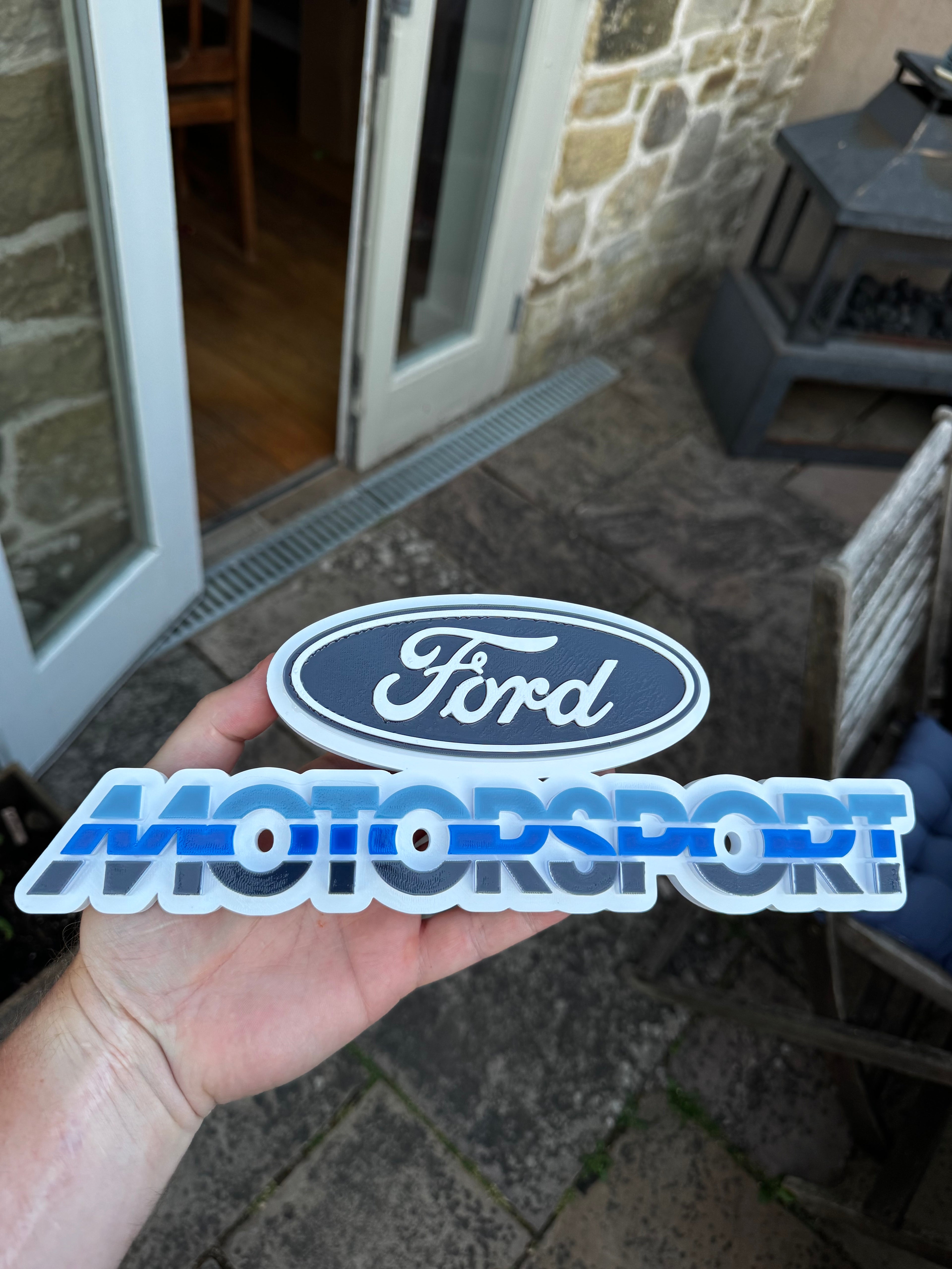Ford Motorsport 3D Printed Display Plaque