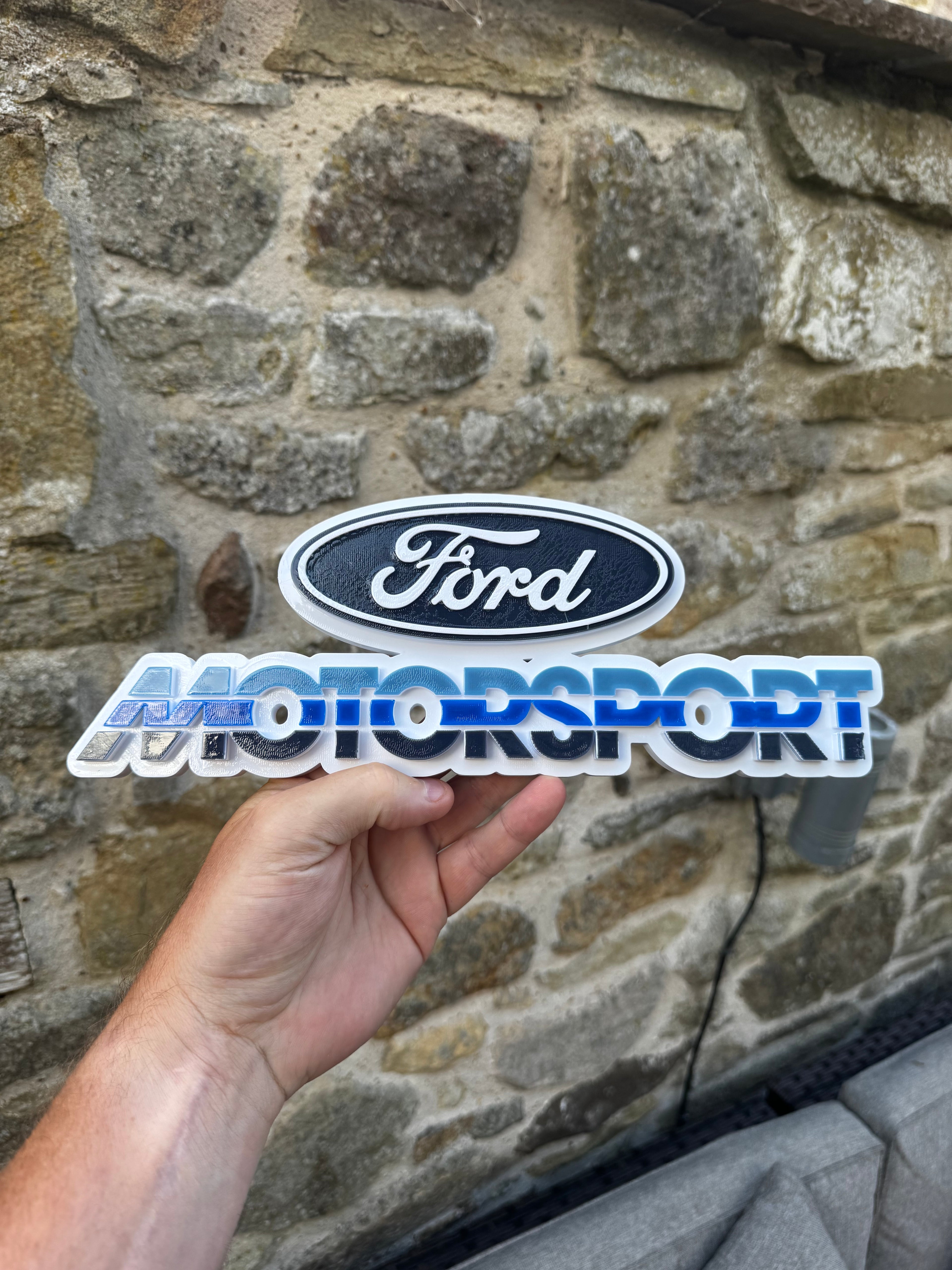 Ford Motorsport 3D Printed Display Plaque