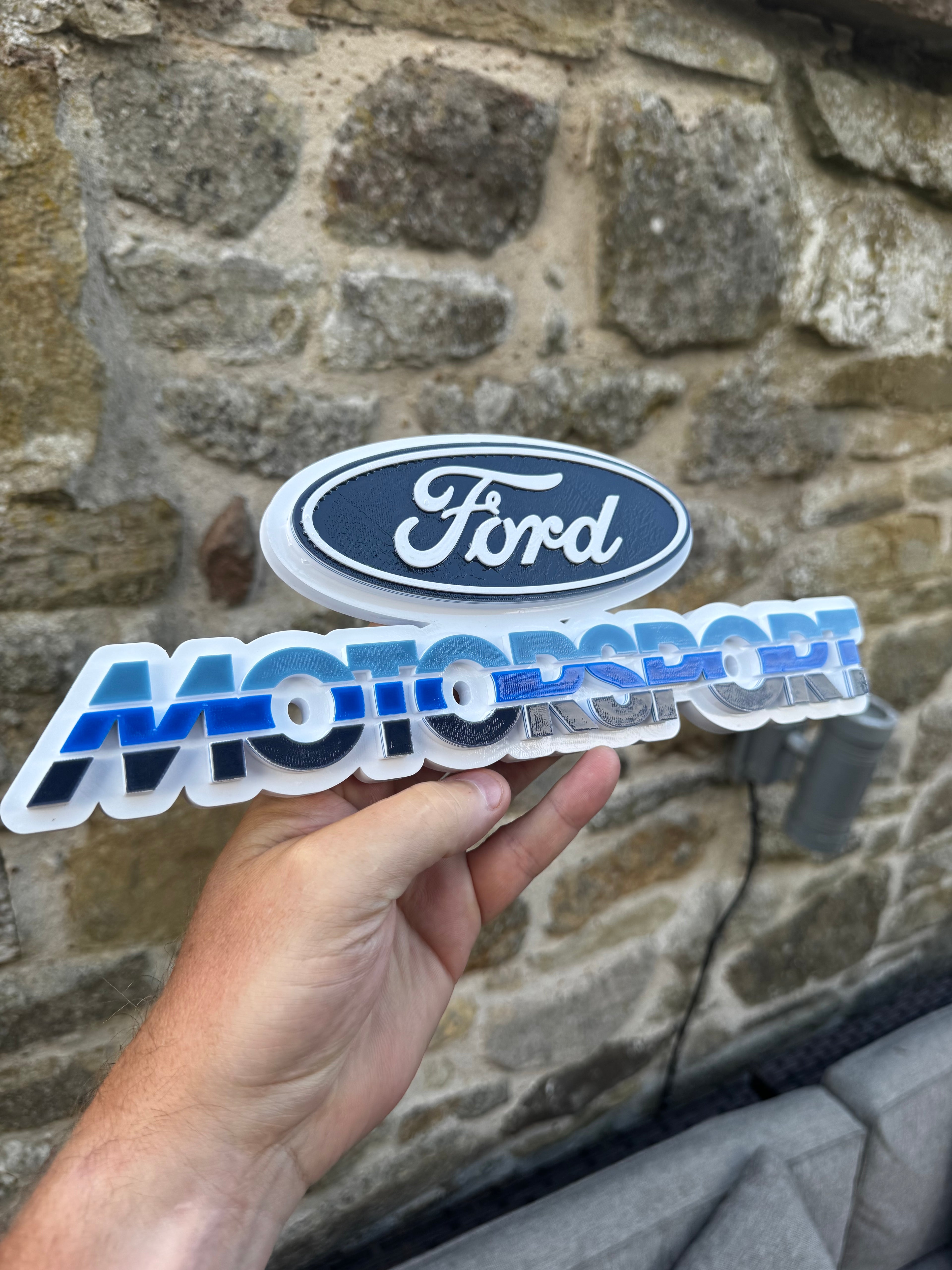 Ford Motorsport 3D Printed Display Plaque