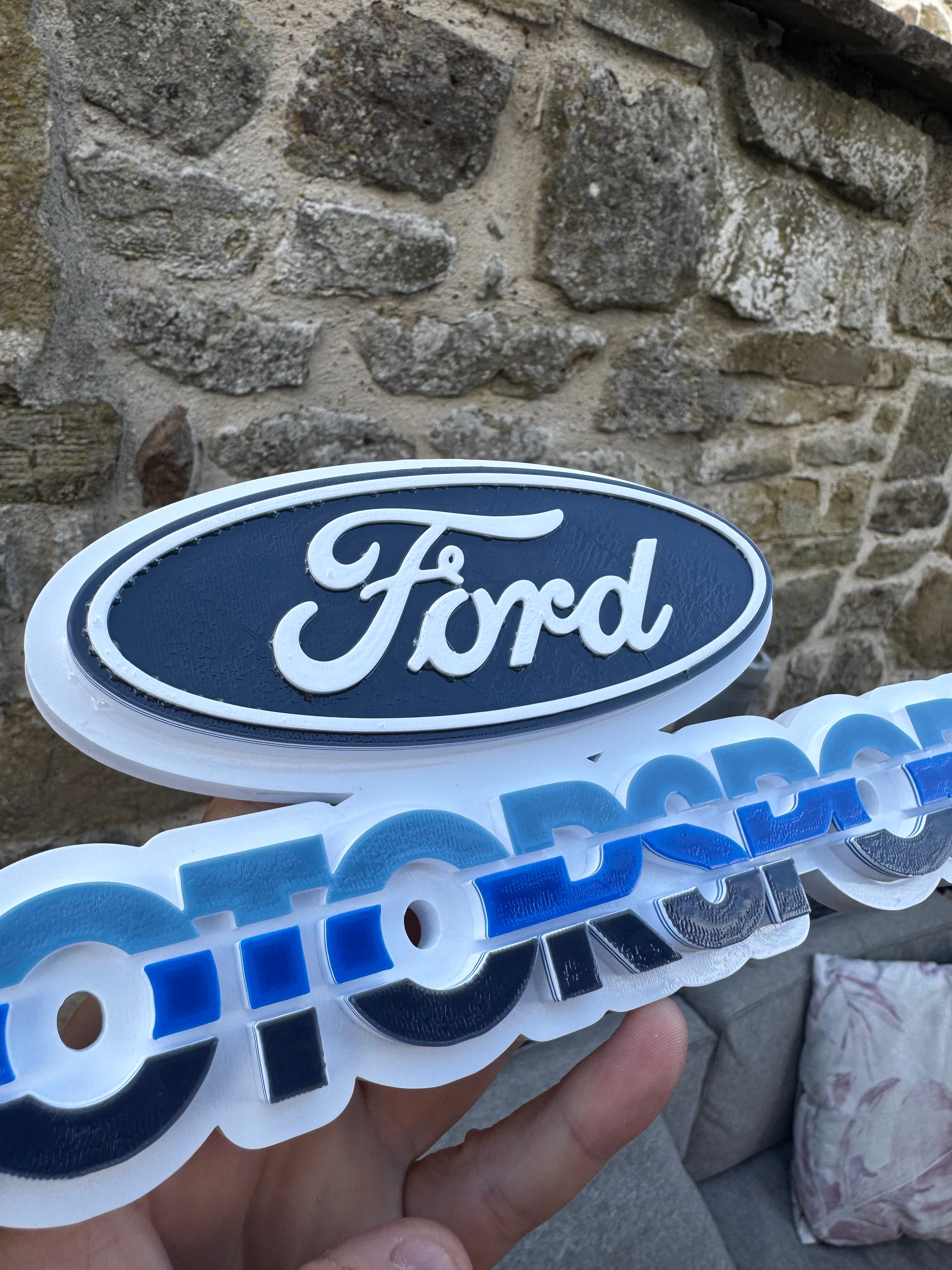 Ford Motorsport 3D Printed Display Plaque
