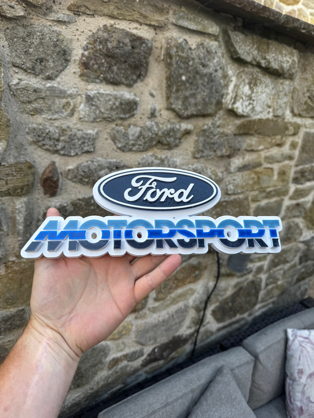 Ford Motorsport 3D Printed Display Plaque
