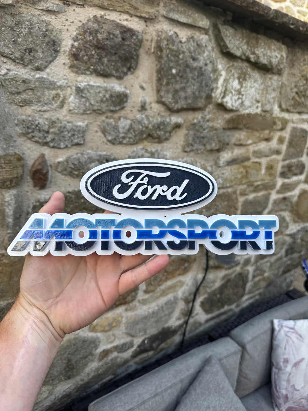 Ford Motorsport 3D Printed Display Plaque