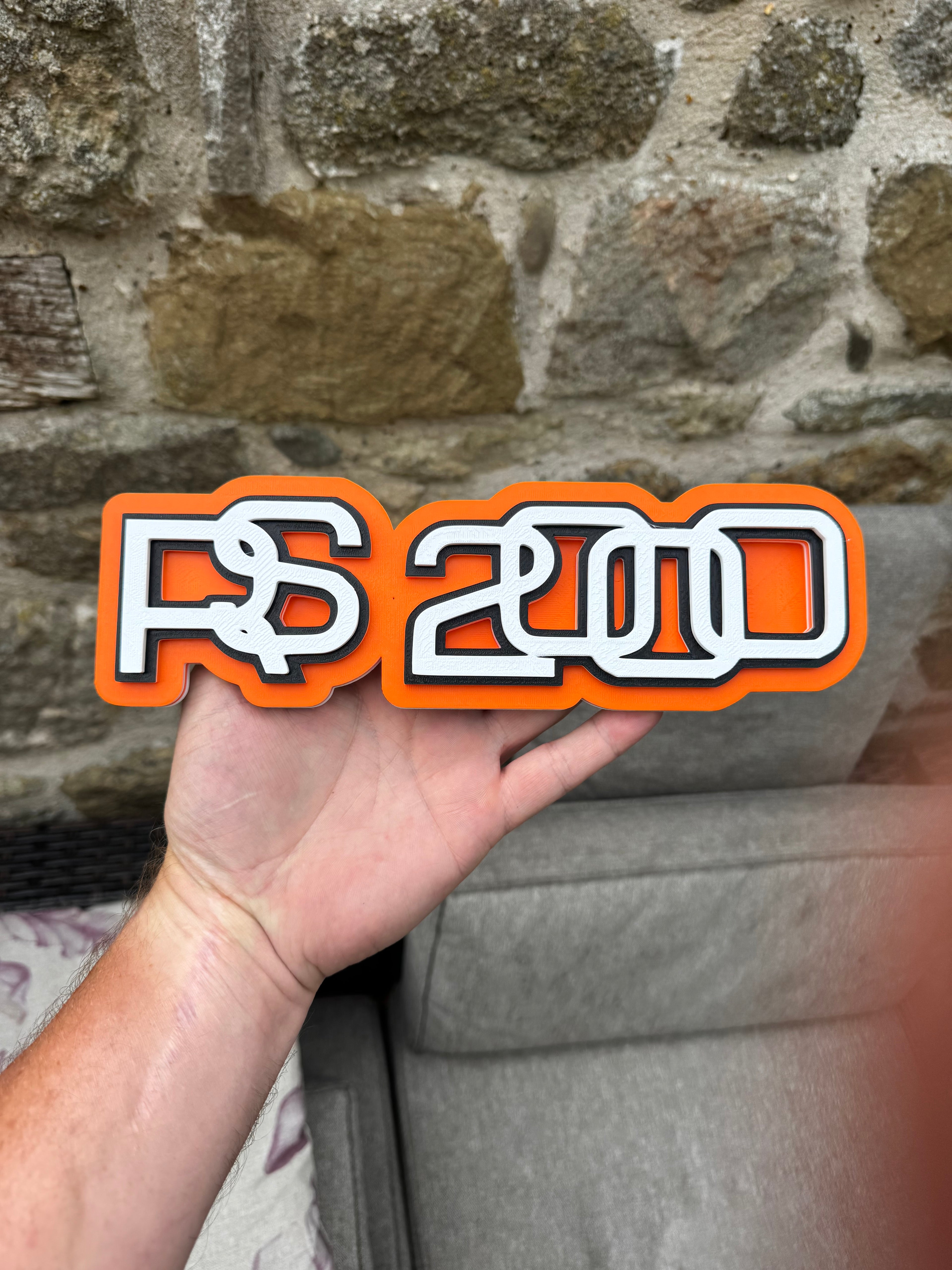 Ford RS200 3D Printed Display Plaque