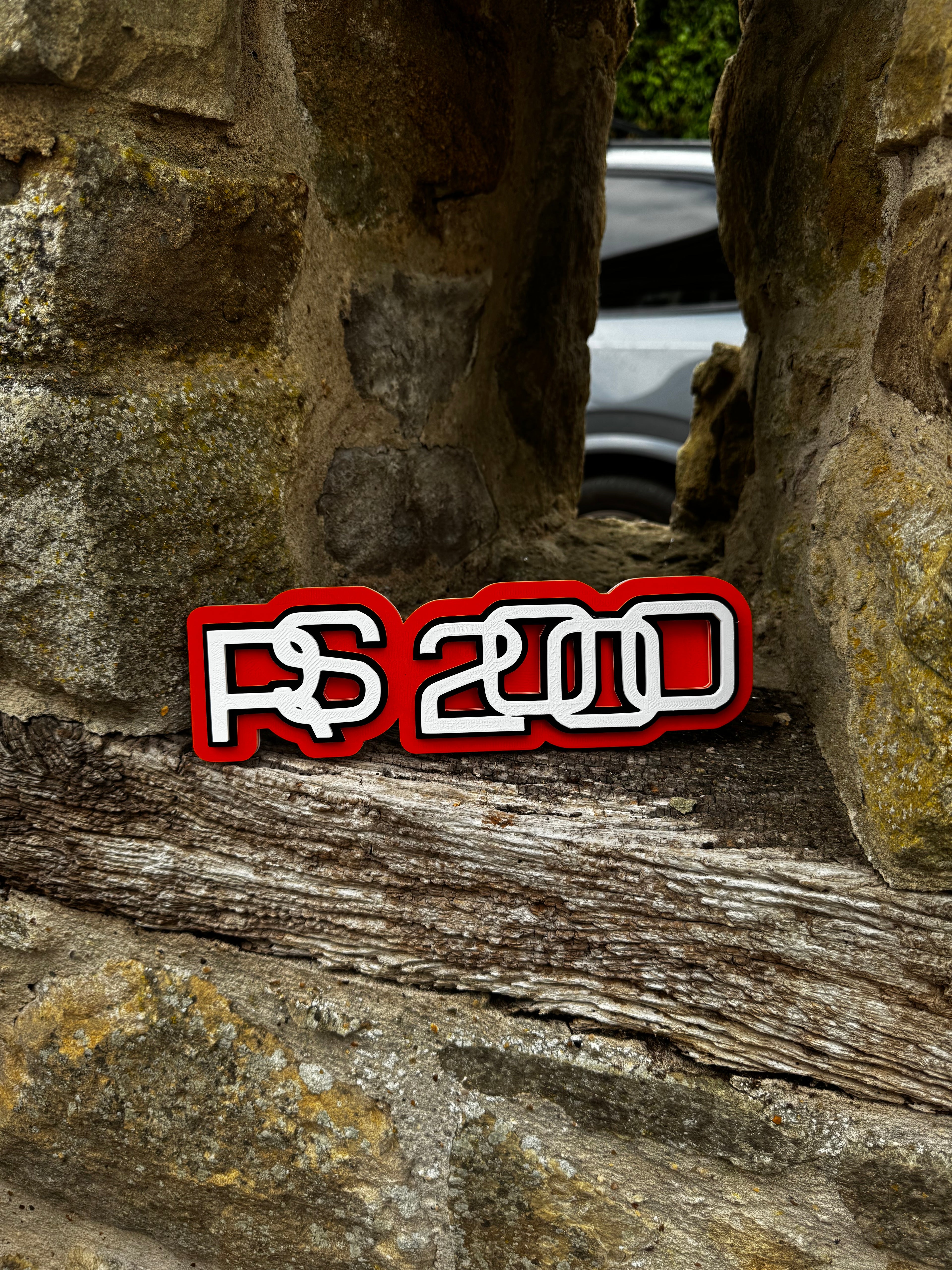 Ford RS200 3D Printed Display Plaque