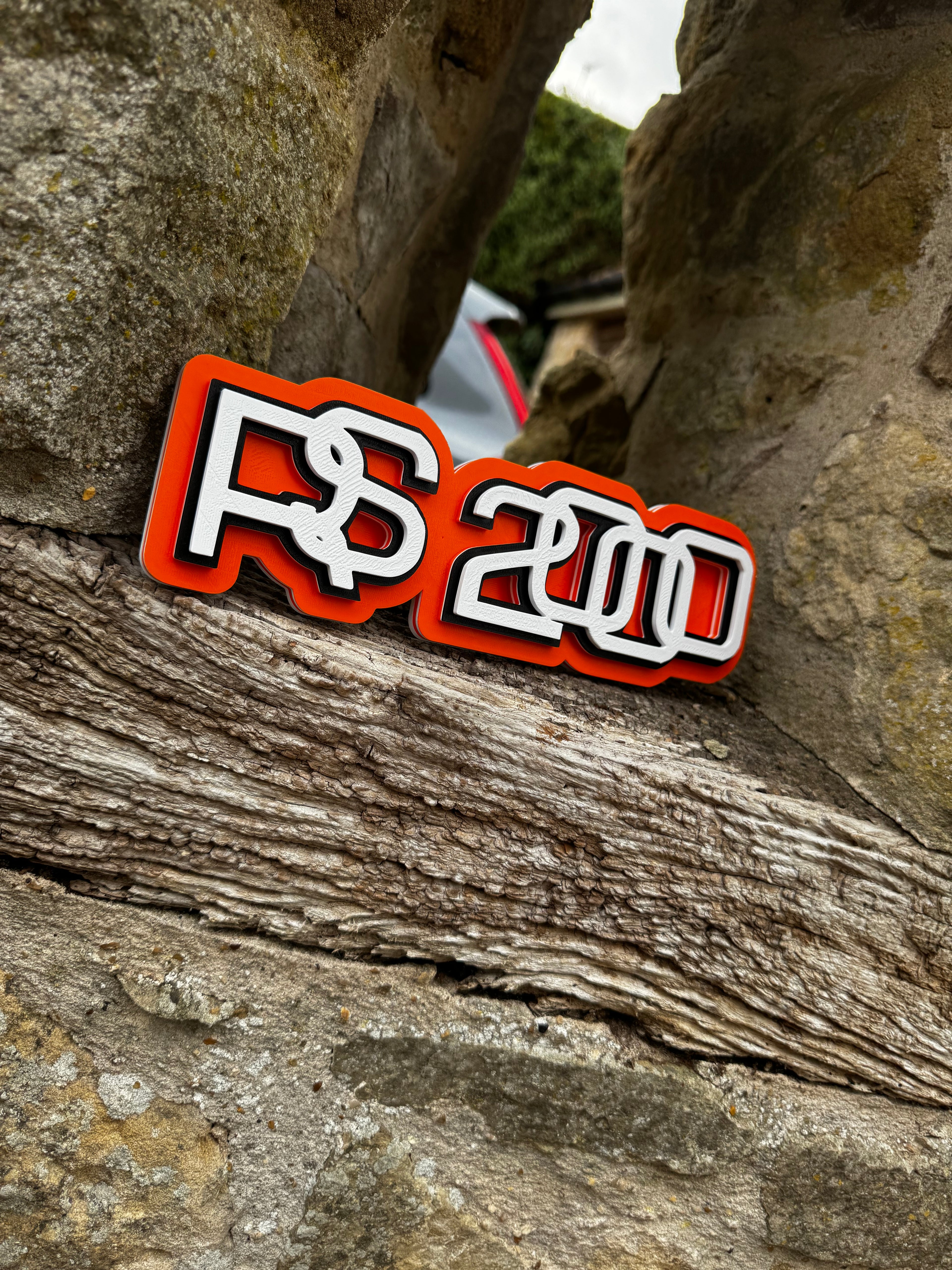 Ford RS200 3D Printed Display Plaque