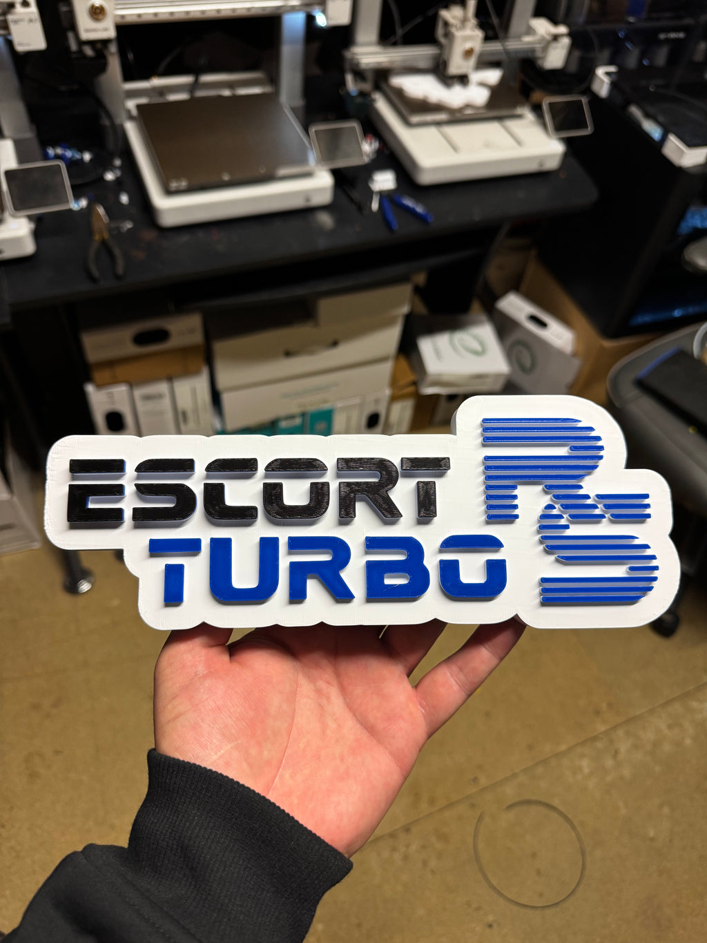 Ford Escort RS Turbo 3D Wall Plaque